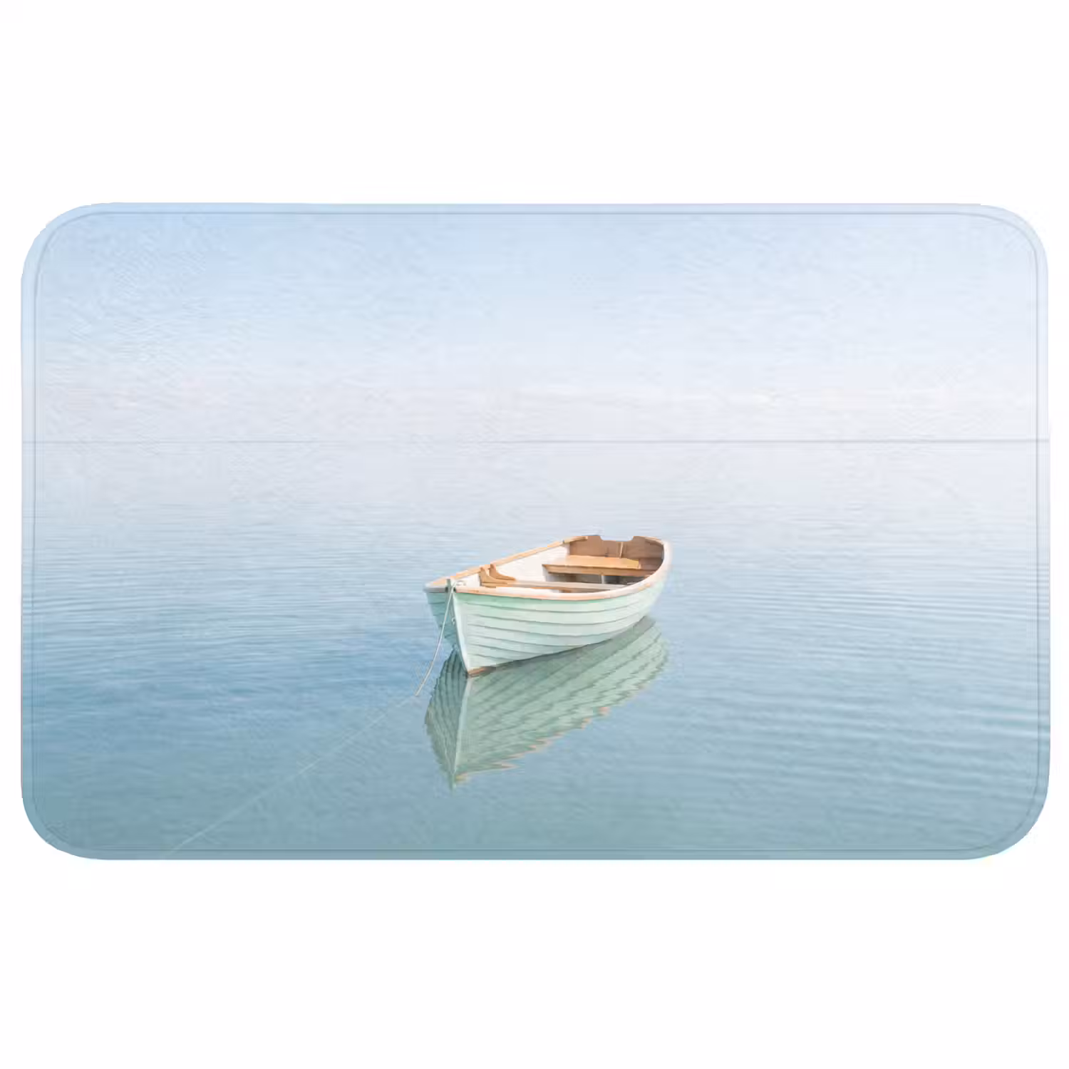 Minimalistisch - Boot - Zee Badmat middel -3d