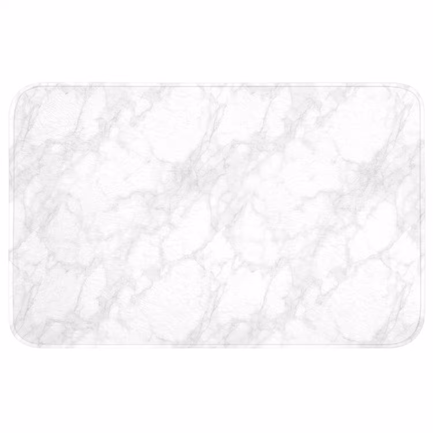 Minimalistisch - Wit - Grijze aders Badmat middel 997 -3d