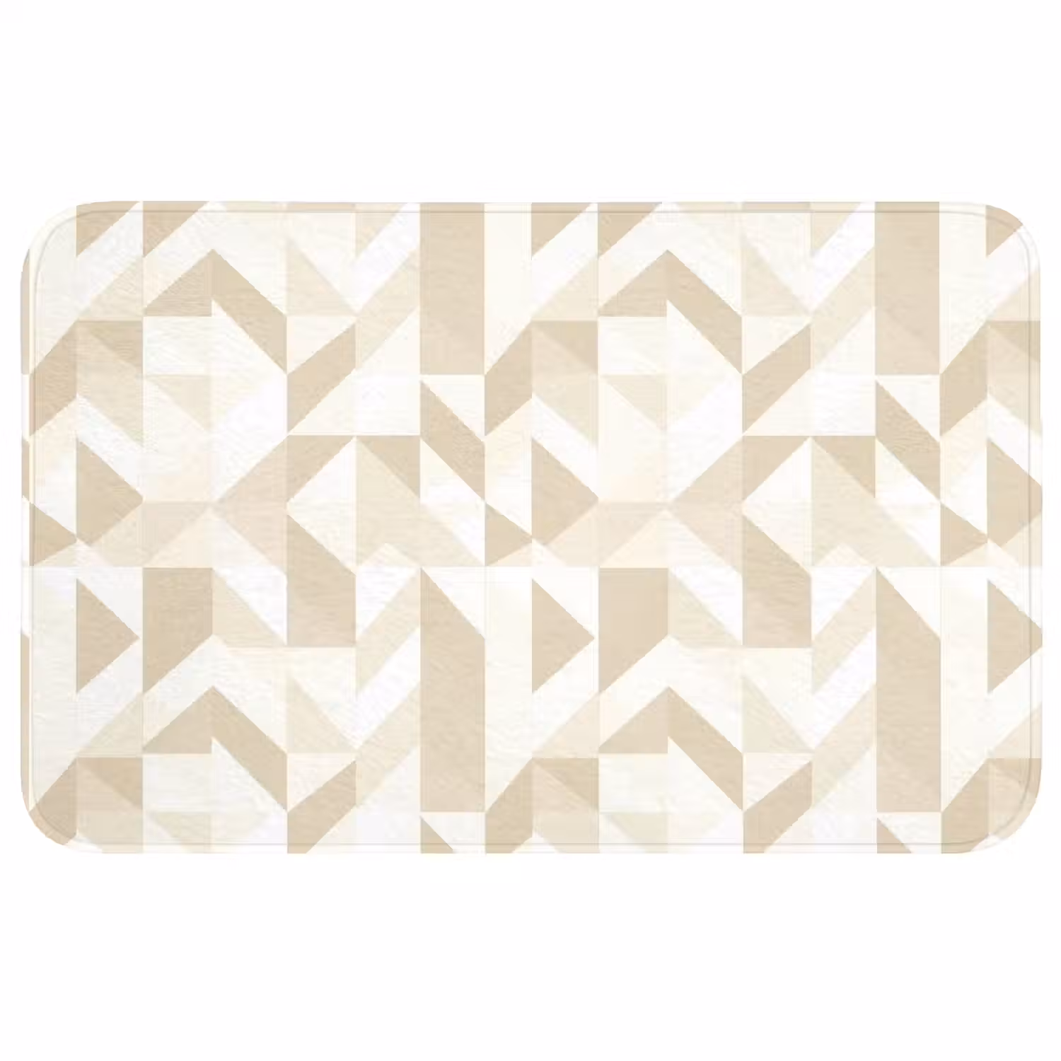 Modern - Abstract - Beige Badmat middel 997 -3d