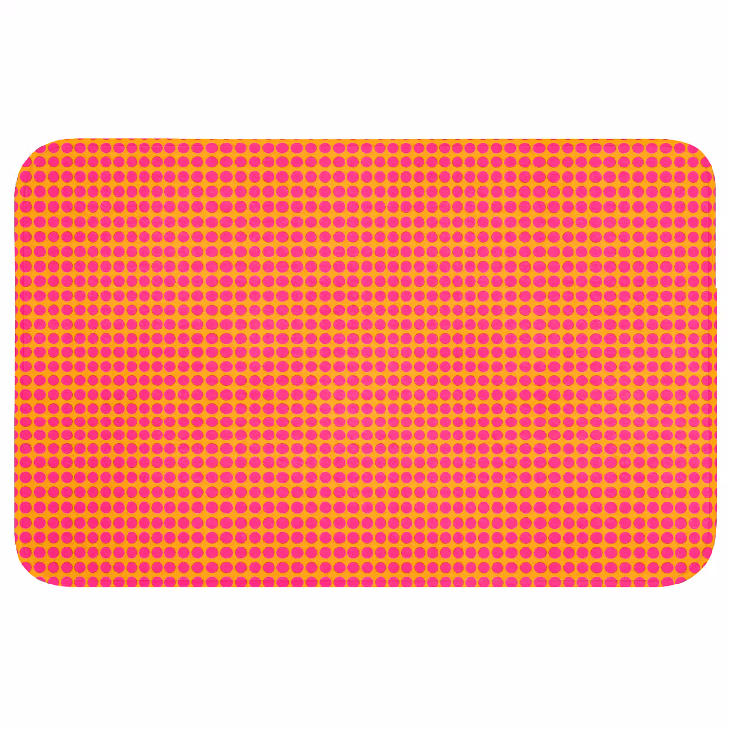 Modern - Stippen - Oranje Badmat middel 997 -3d