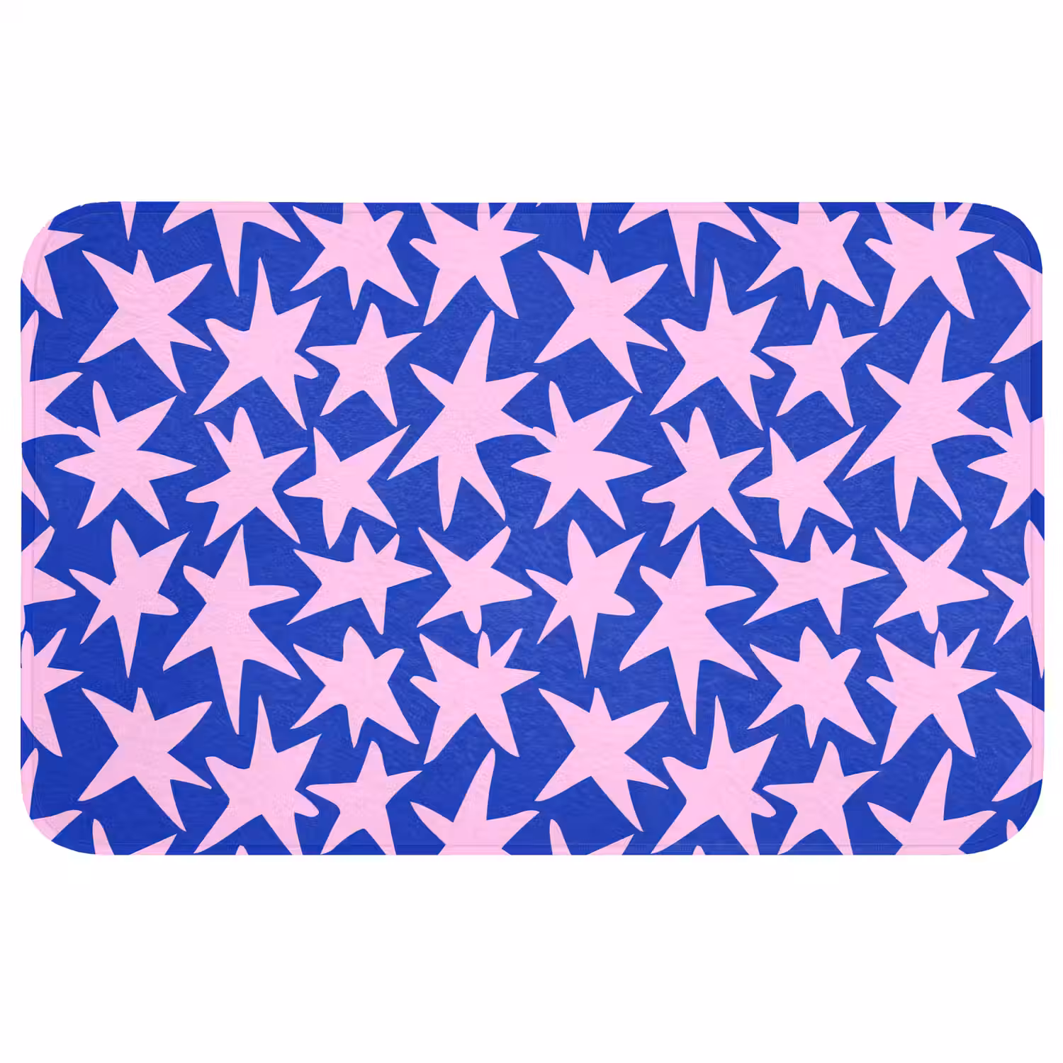 Modern - Sterren - Blauw Badmat middel 997 -3d