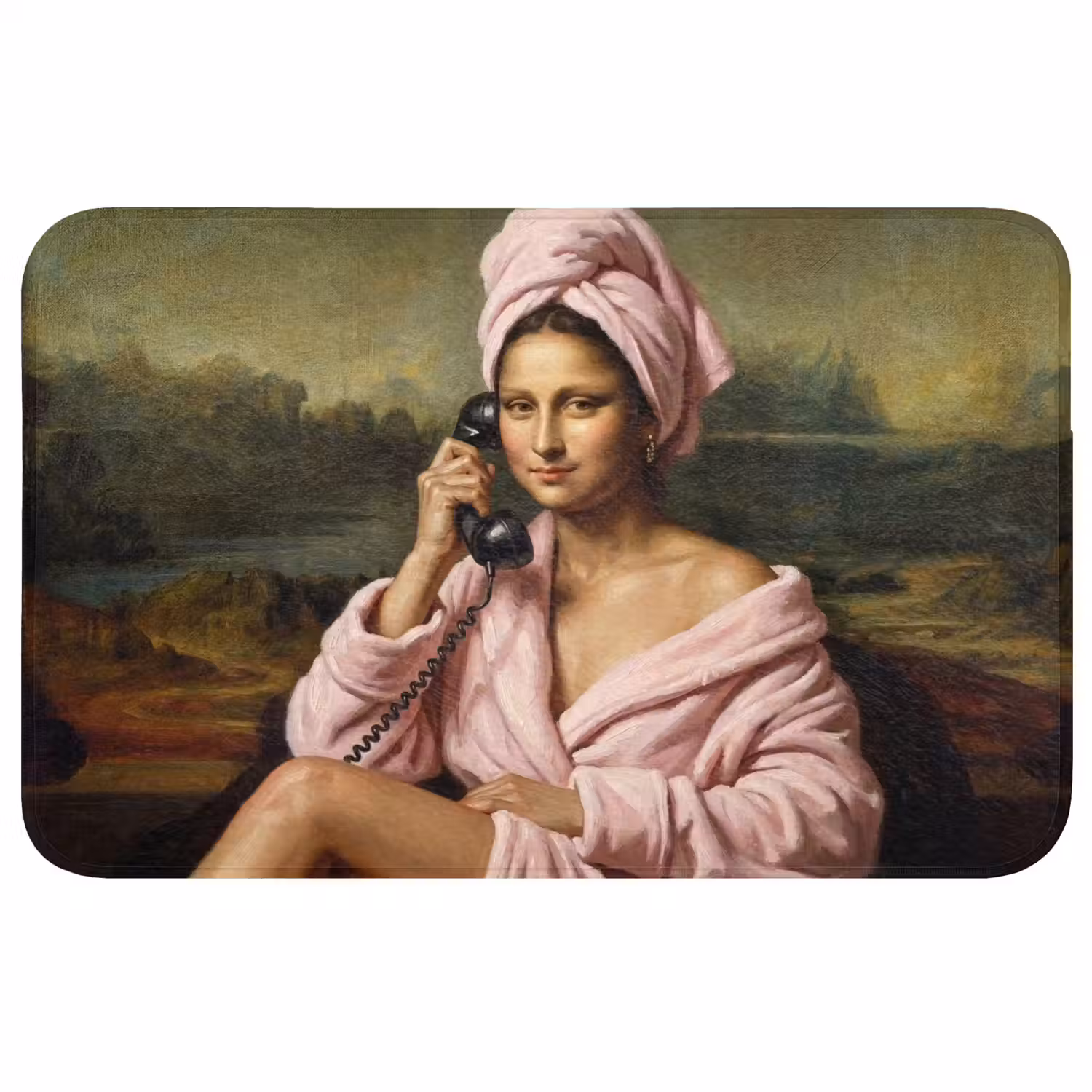 Mona - Klassiek - Roze Badmat middel -3d