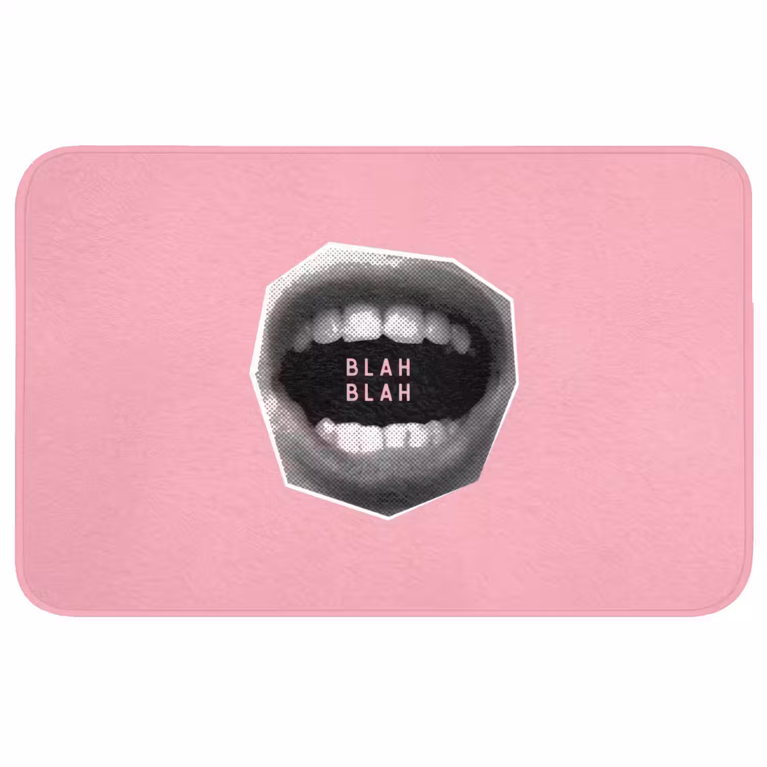 Mond - BLAH BLAH - Roze Badmat middel -3d