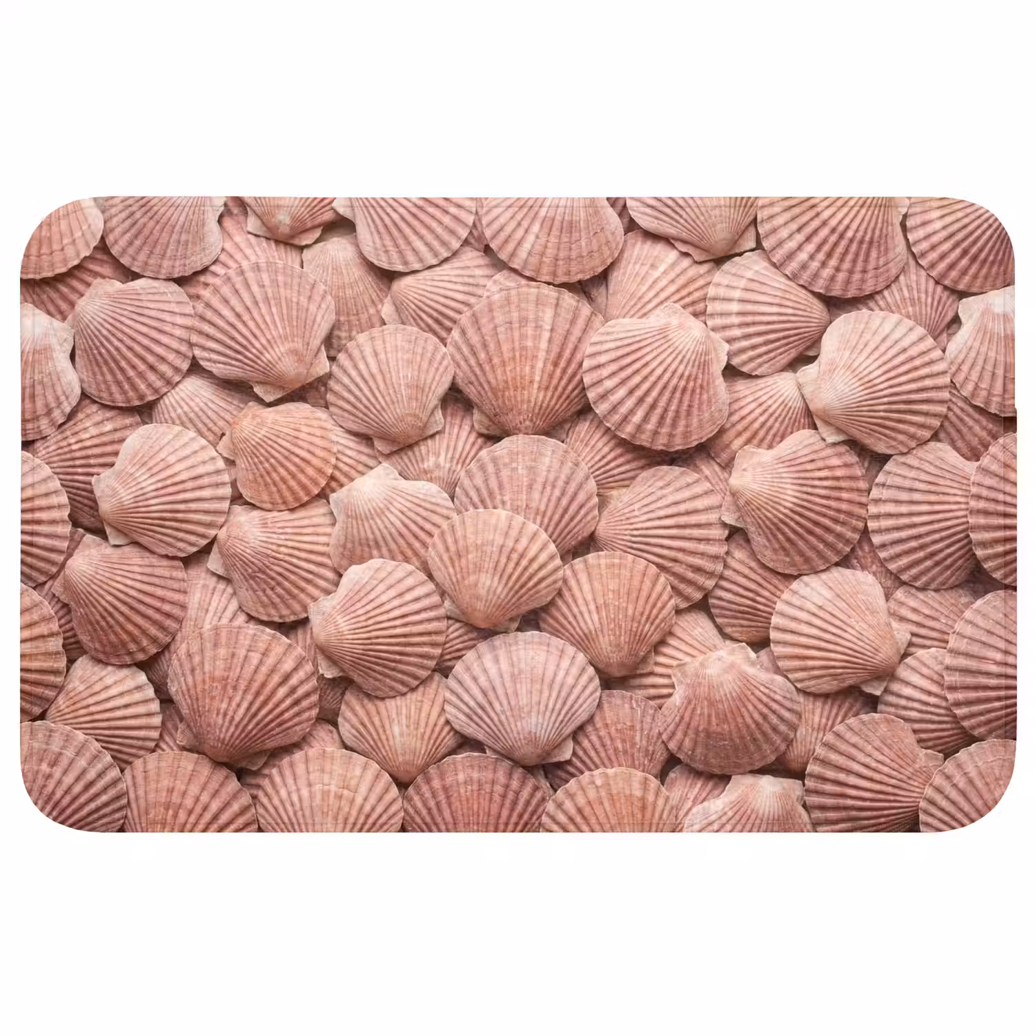 Schelpen - Patroon - Roze Badmat middel -3d