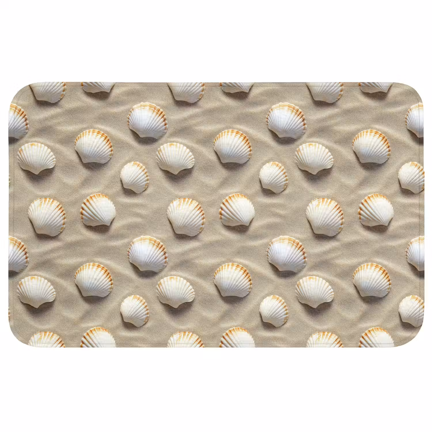 Schelpen - Zand - Maritiem Badmat middel 997 -3d