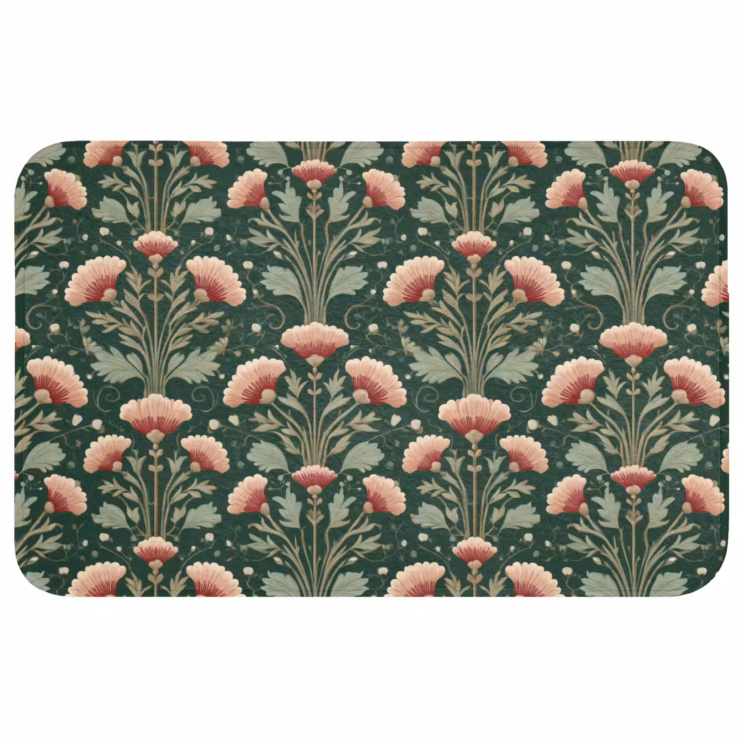 Patroon - Botanisch - Kleurrijk Badmat middel 997 -3d