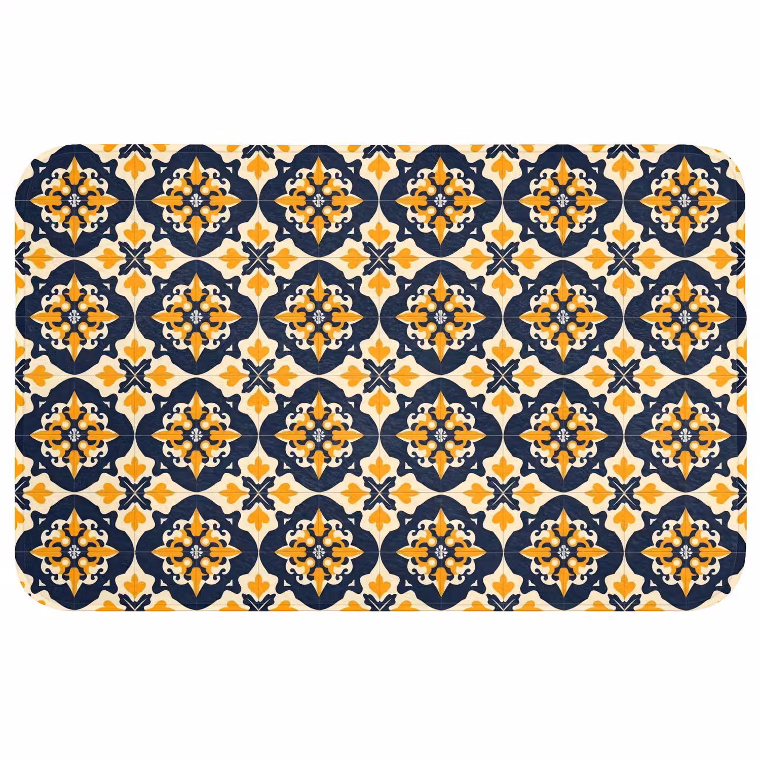 Patroon - Siertegel - Kleurrijk Badmat middel 997 -3d