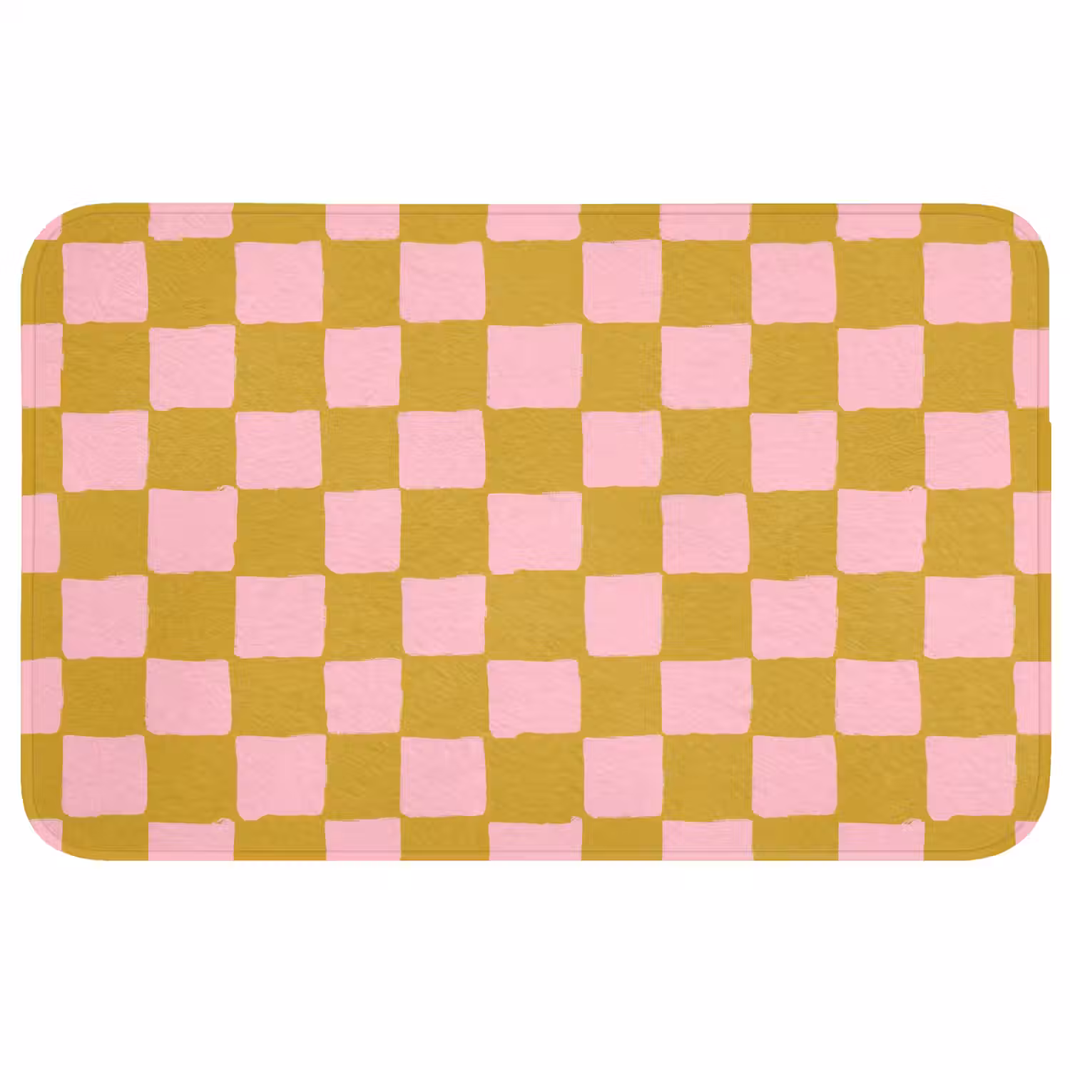 Patroon - Vierkant - Roze Badmat middel 997 -3d