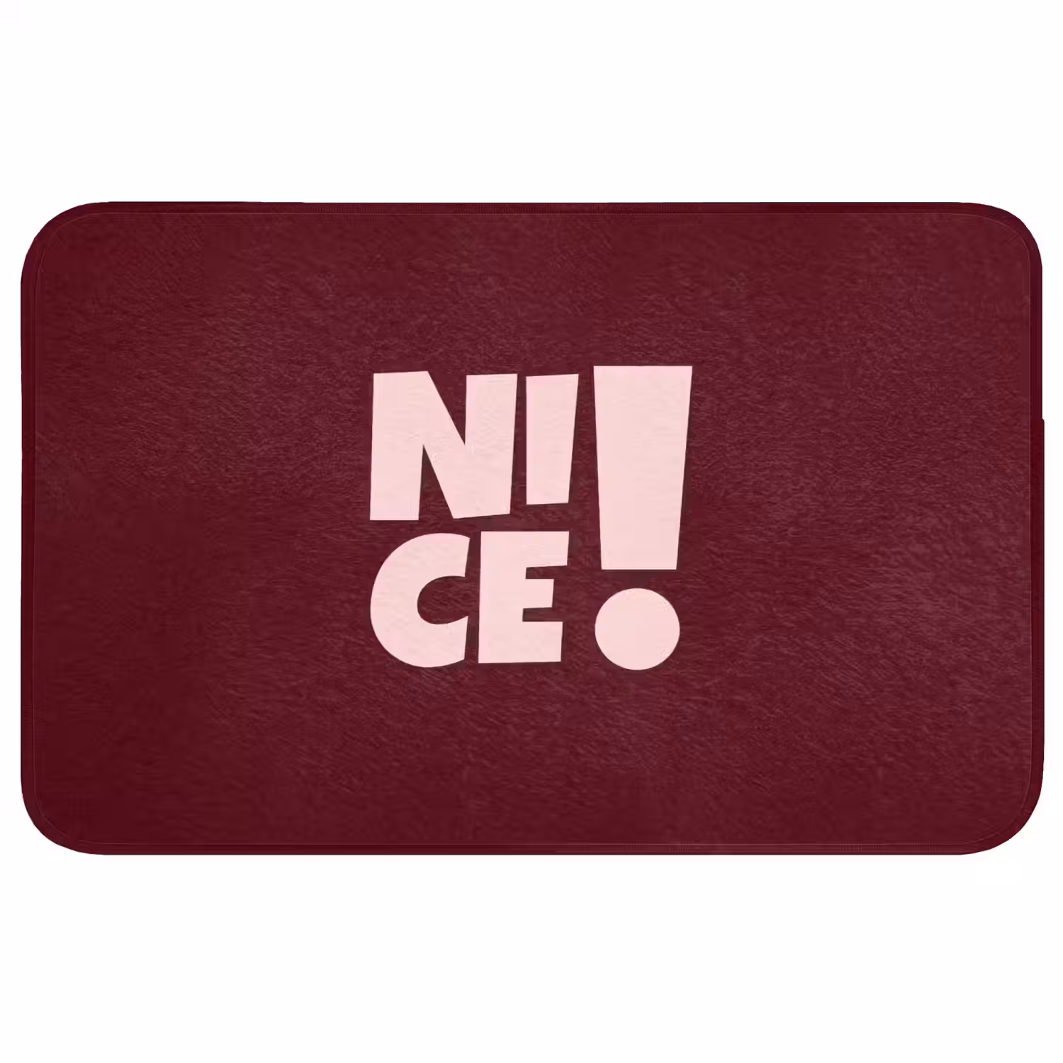Nice - Uitroepteken - Rood Badmat middel -3d