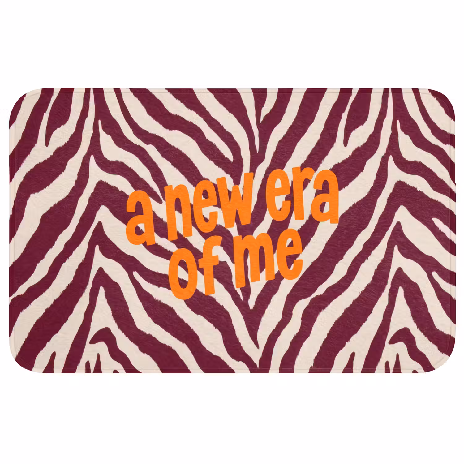 New era - Bordeaux - Zebraprint Badmat middel -3d