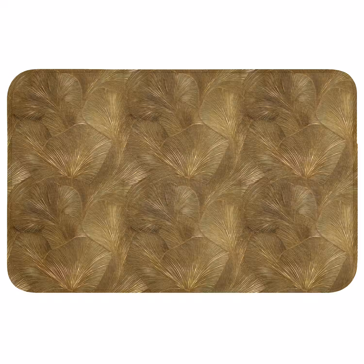 Organisch - Lijnen - Goud Badmat middel 997 -3d