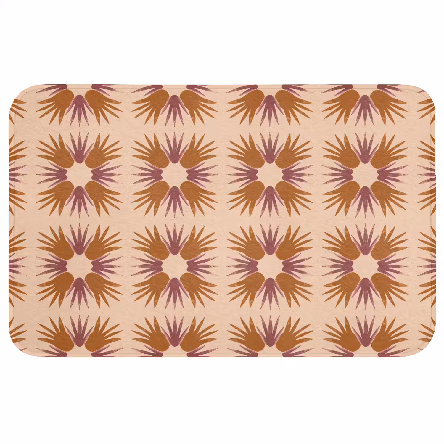 Ornament - Patroon - Oker Badmat middel 997 -3d