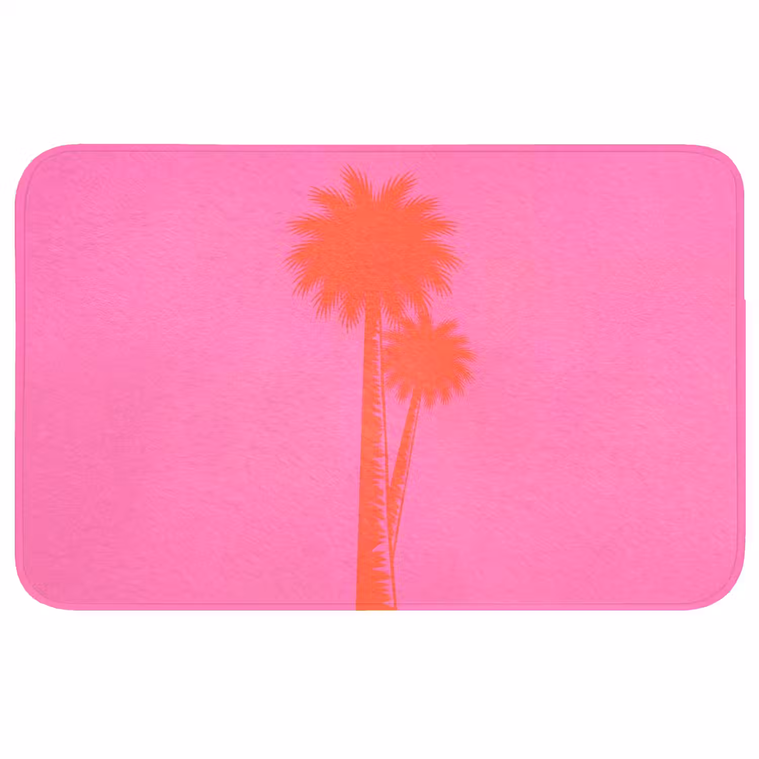 Palmbomen - Modern - Roze Badmat middel -3d