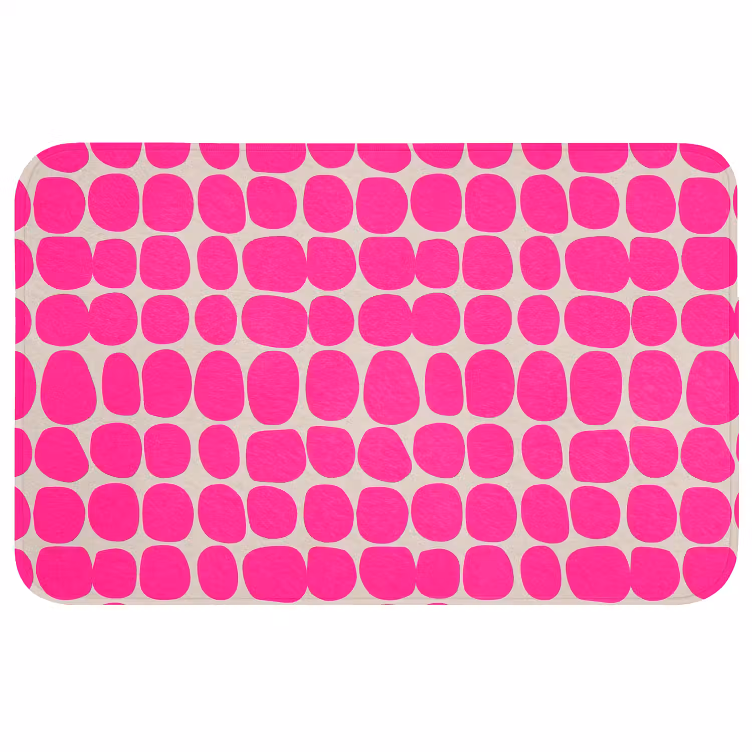 Stippen - Patroon - Roze Badmat middel 997 -3d