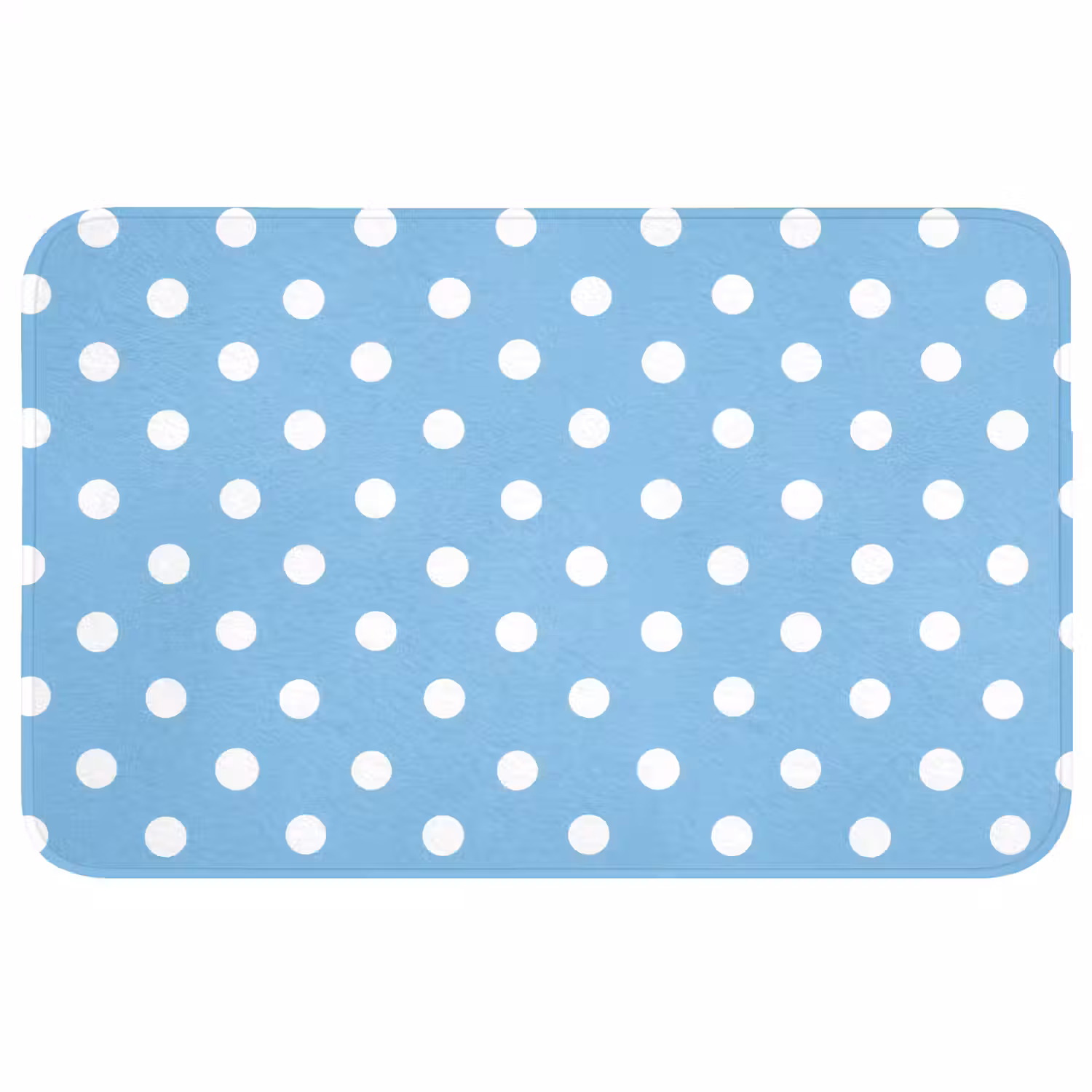 Polka - Dots - Blauw Badmat middel 997 -3d