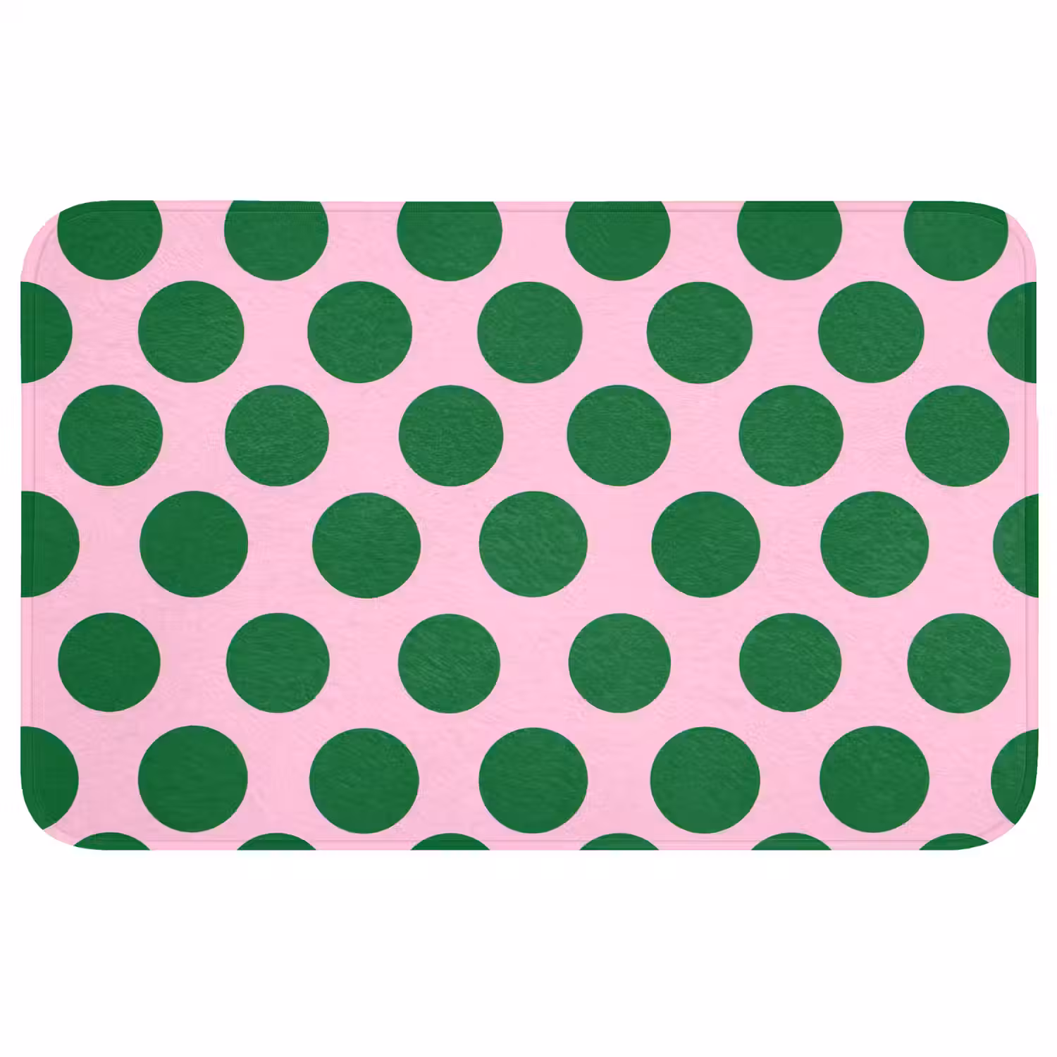Polkadots - Patroon - Groen Badmat middel 997 -3d