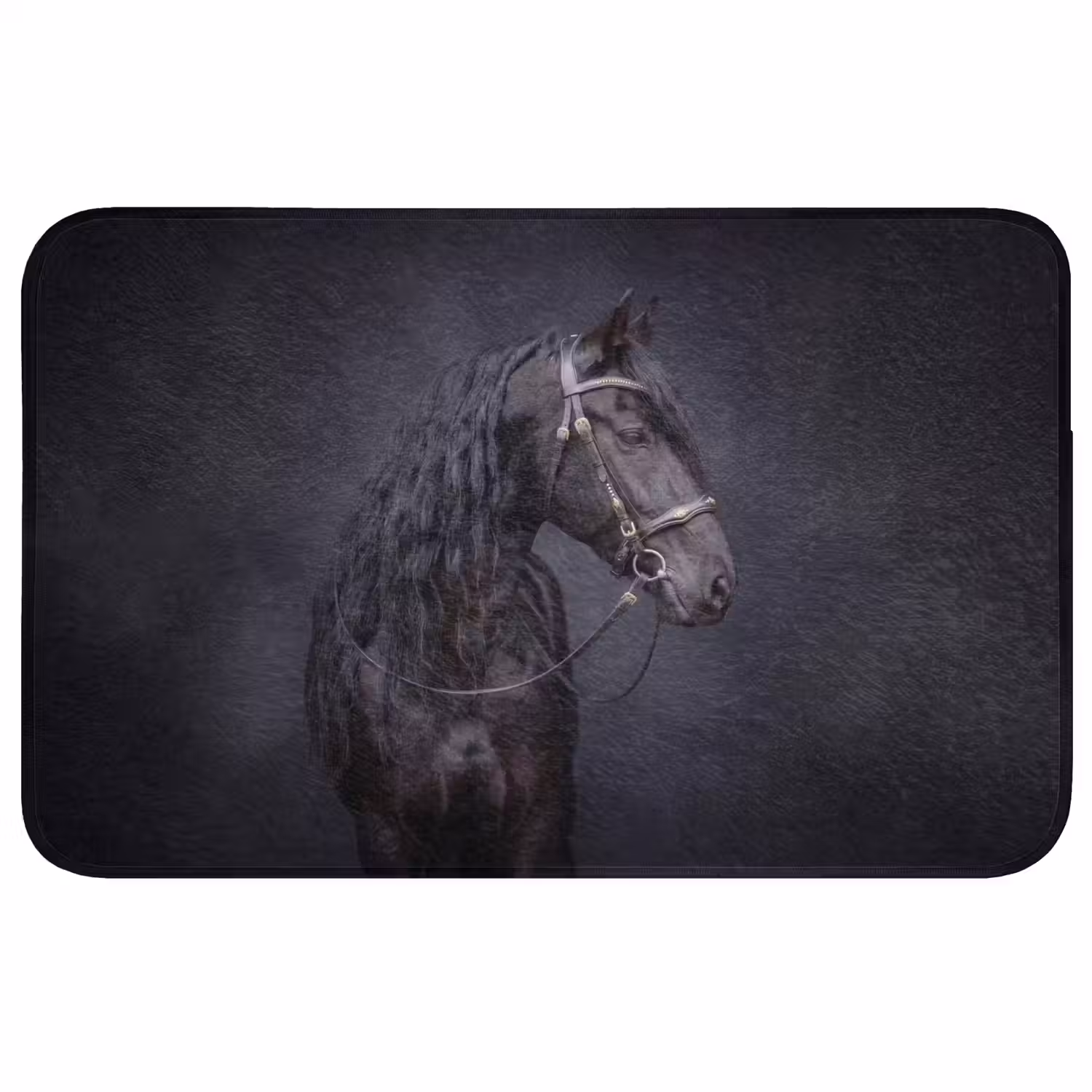 Portret - Paard - Donker Badmat middel -3d