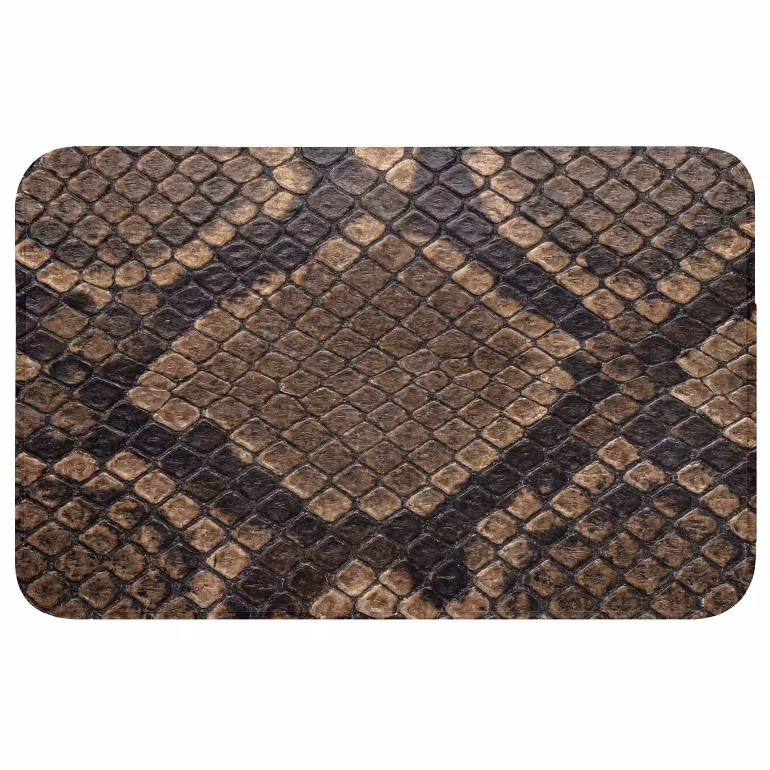 Python - Schubben - Brons Badmat middel -3d
