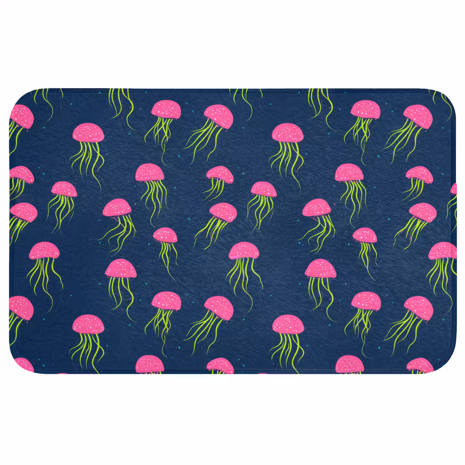 Kwallen - Diepzee - Neon Badmat middel 997 -3d