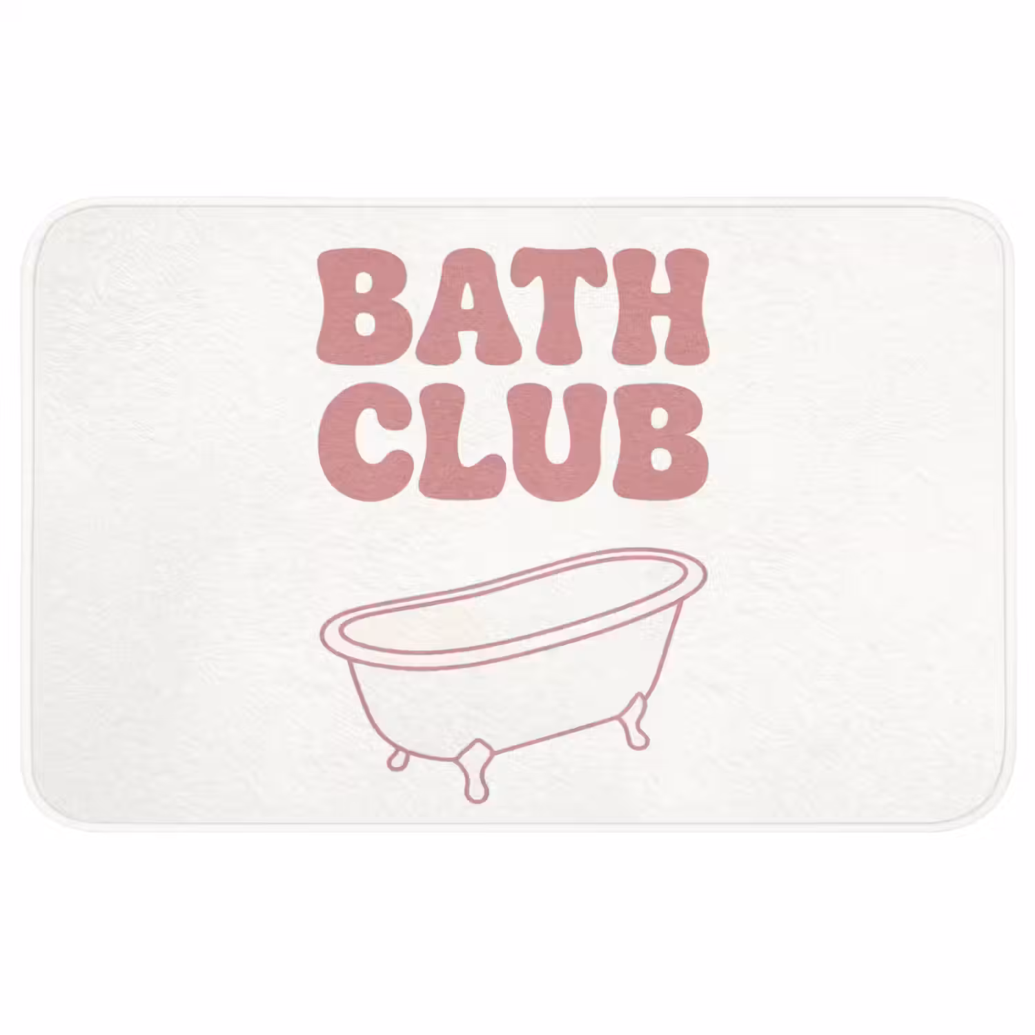 Retro - Bad - Roze Badmat middel -3d