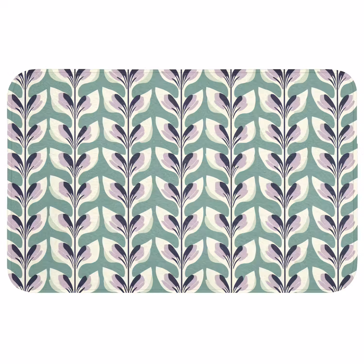 Retro - Modern - Groen Badmat middel 997 -3d