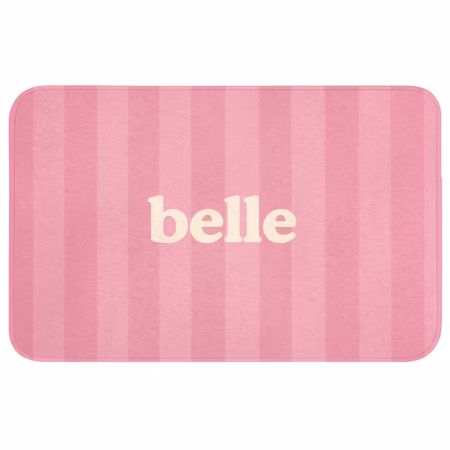 Roze - Gestreept - Belle Badmat middel -3d