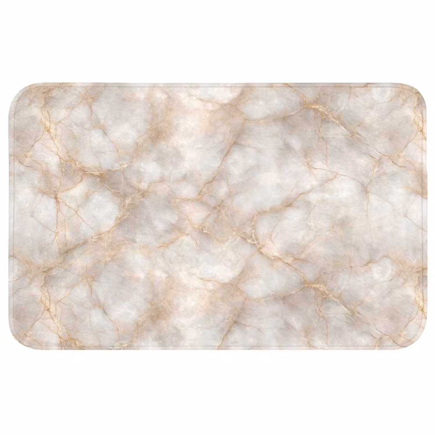 Zandkleurig - Marmer - Natuursteen Badmat middel 997 -3d
