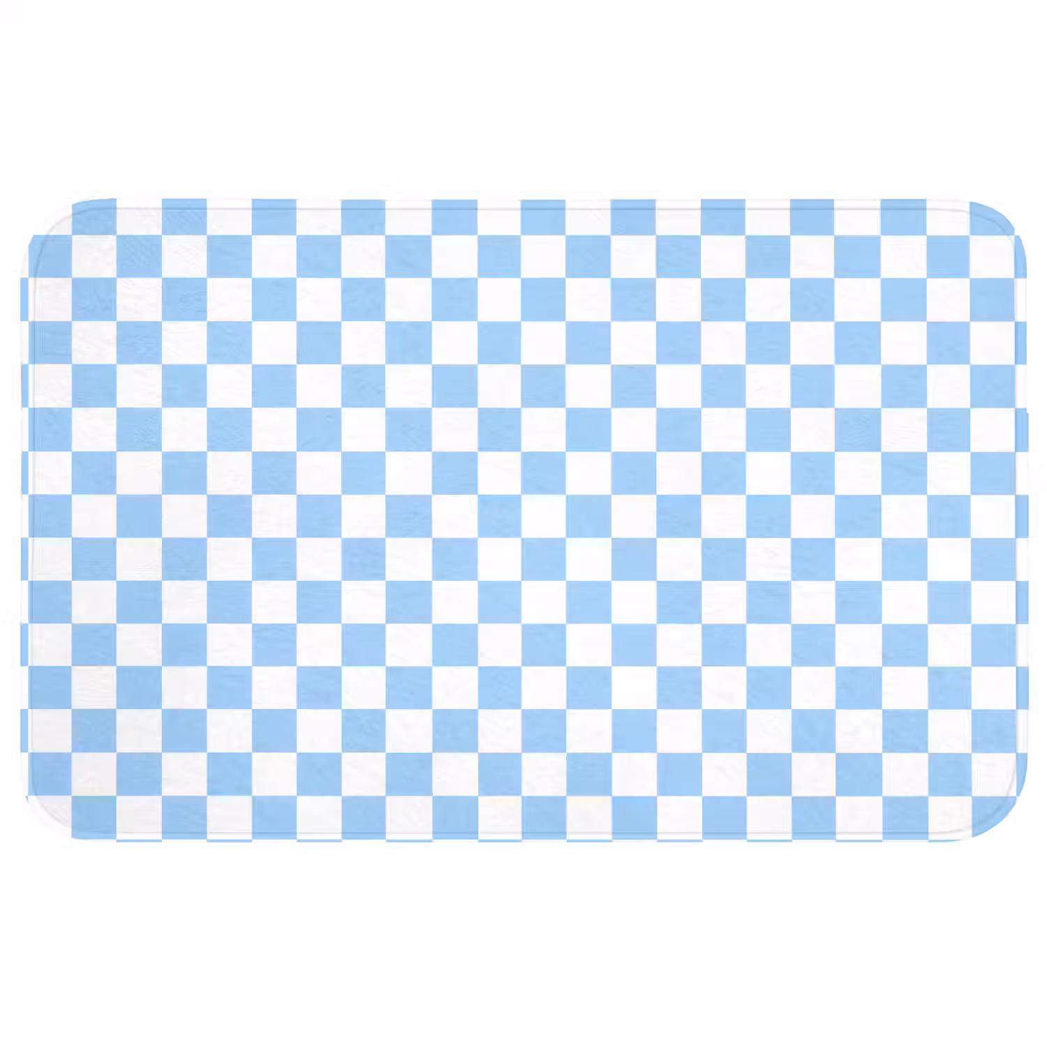 Schaakbord - Klassiek - Blauw Badmat middel 997 -3d
