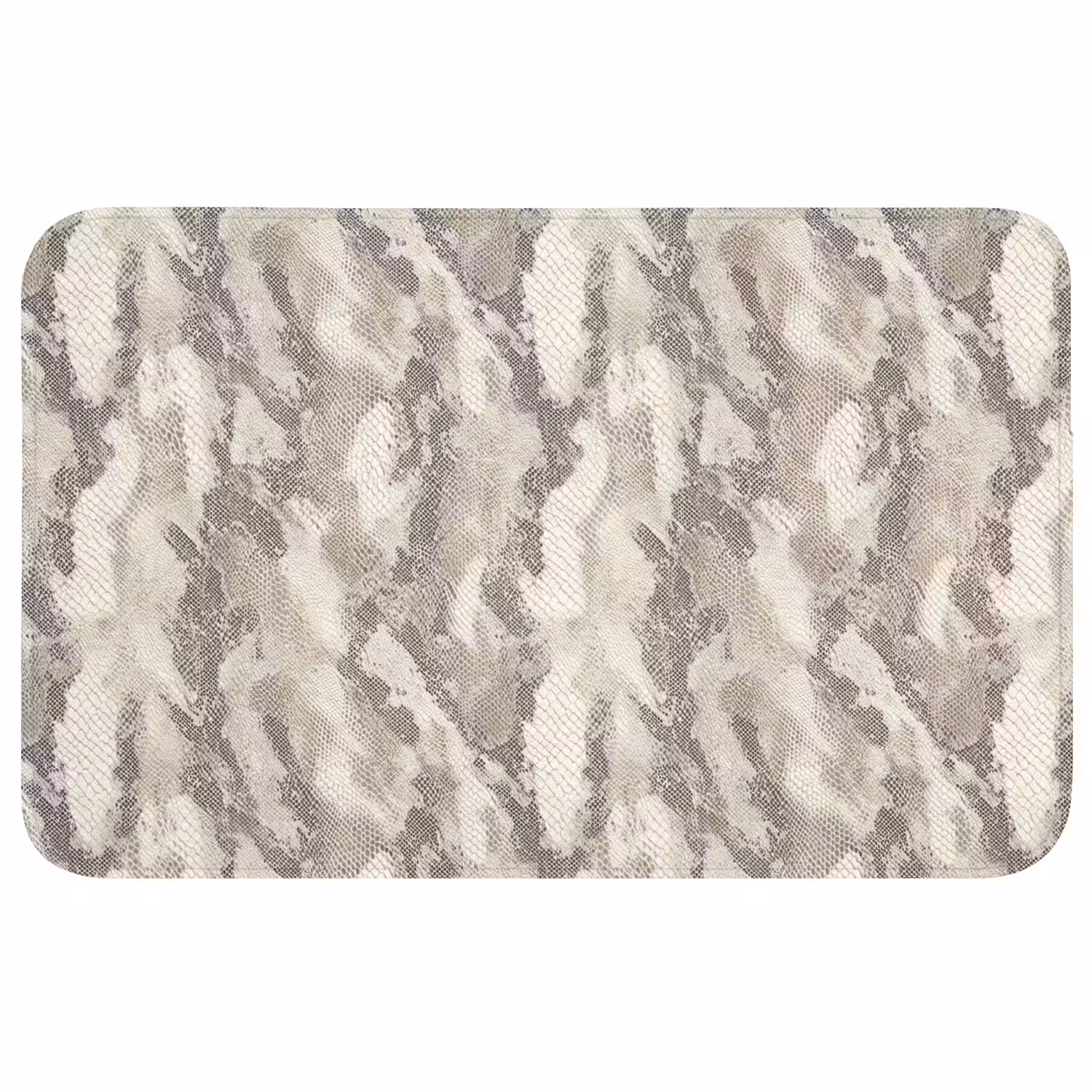 Slang - Patroon - Taupe Badmat middel 997 -3d