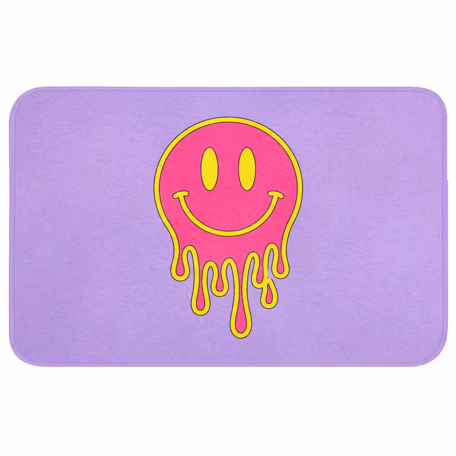 Smiley - Drip - Neon Badmat middel -3d
