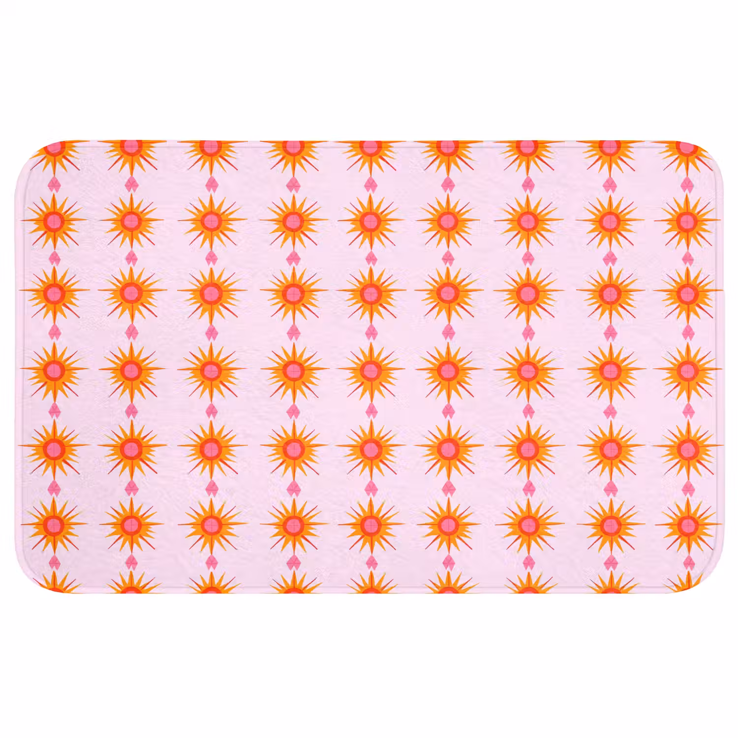 Zon - Motief - Roze Badmat middel 997 -3d