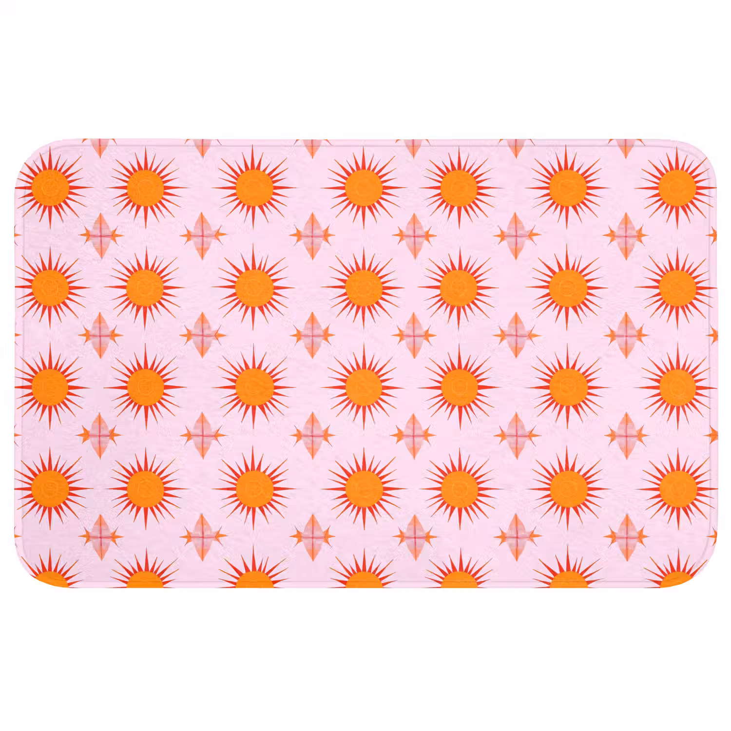 Zon - Patroon - Roze Badmat middel 997 -3d