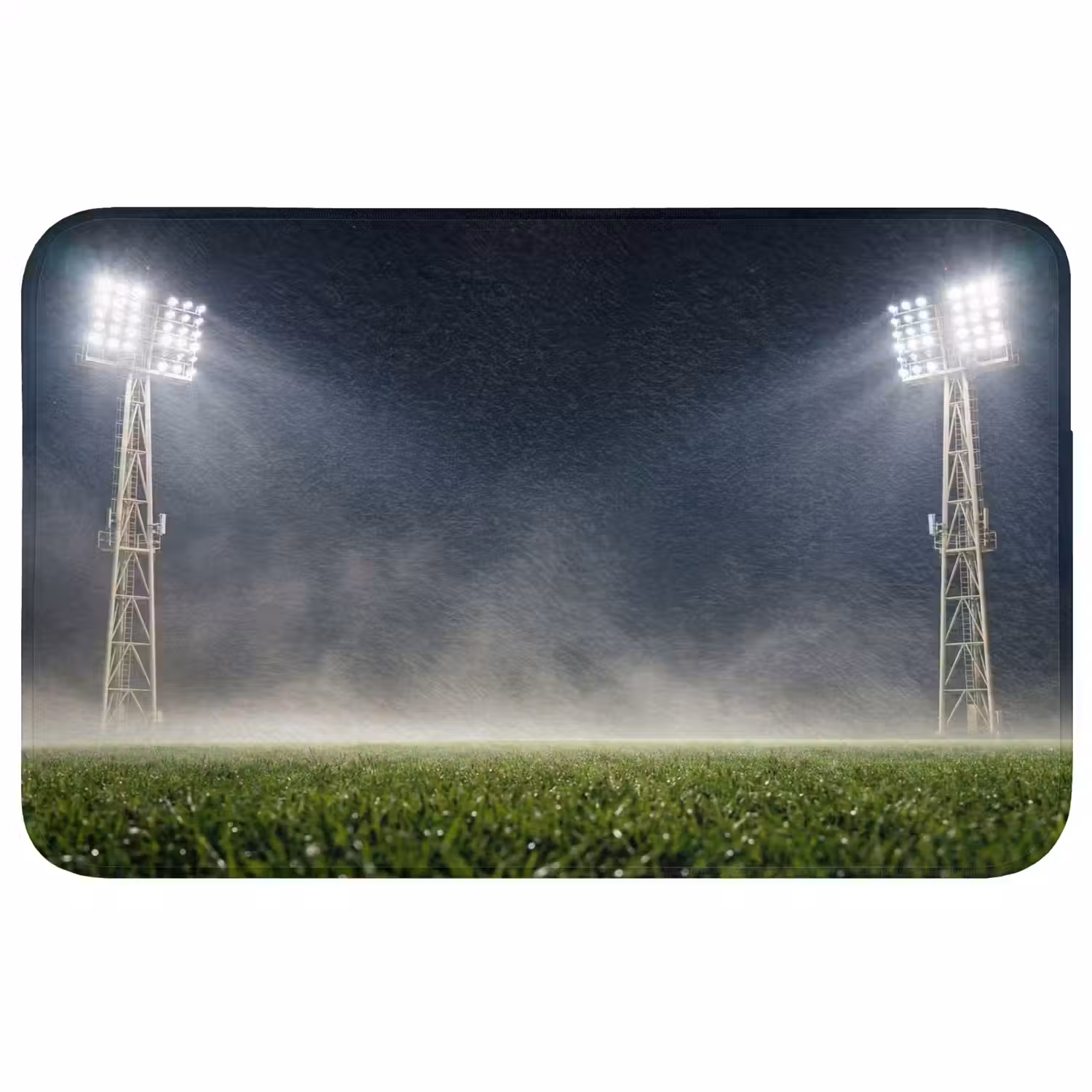 Stadion - Lichtmast - Sport - Nacht Badmat middel -3d