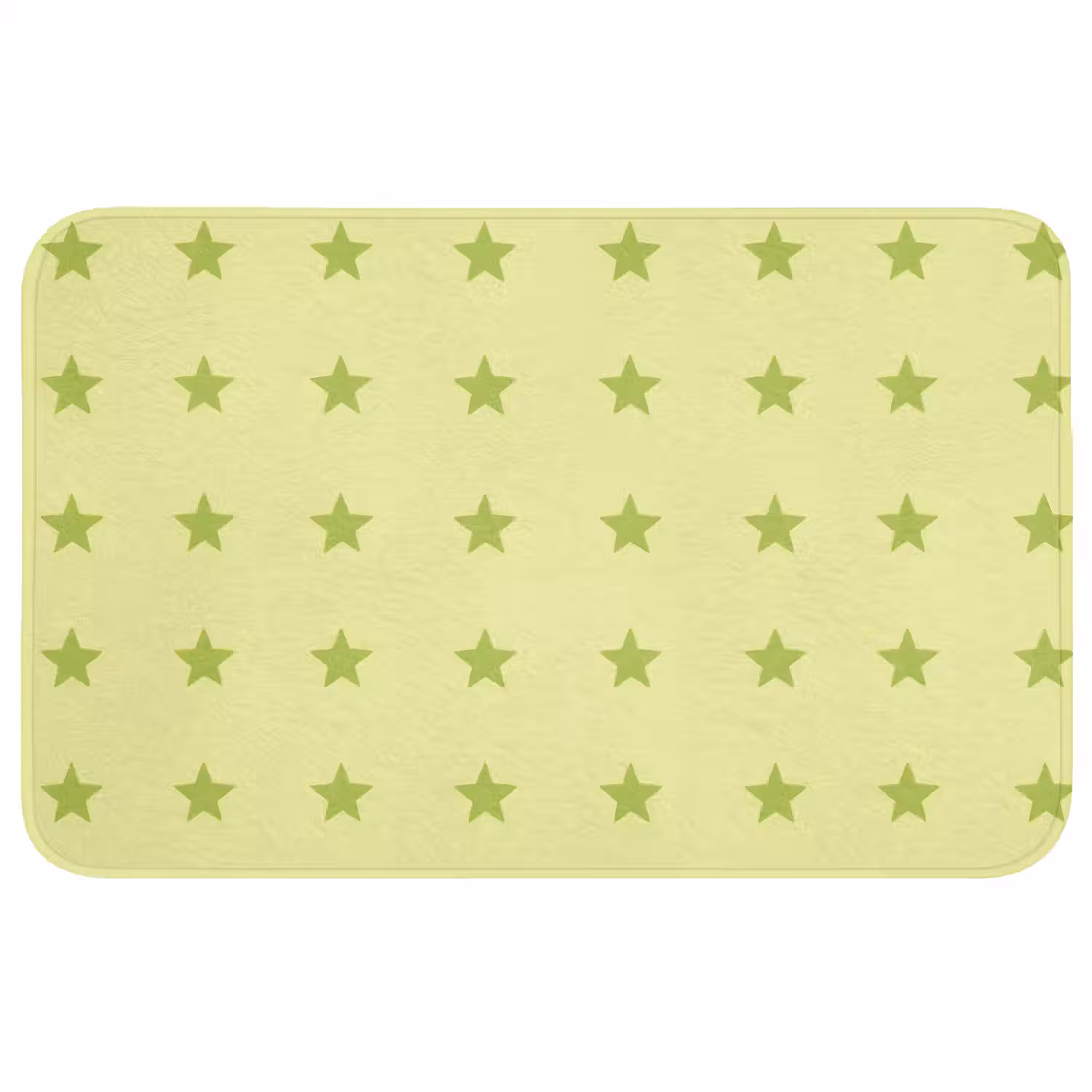 Sterren - Patroon - Groen Badmat middel 997 -3d