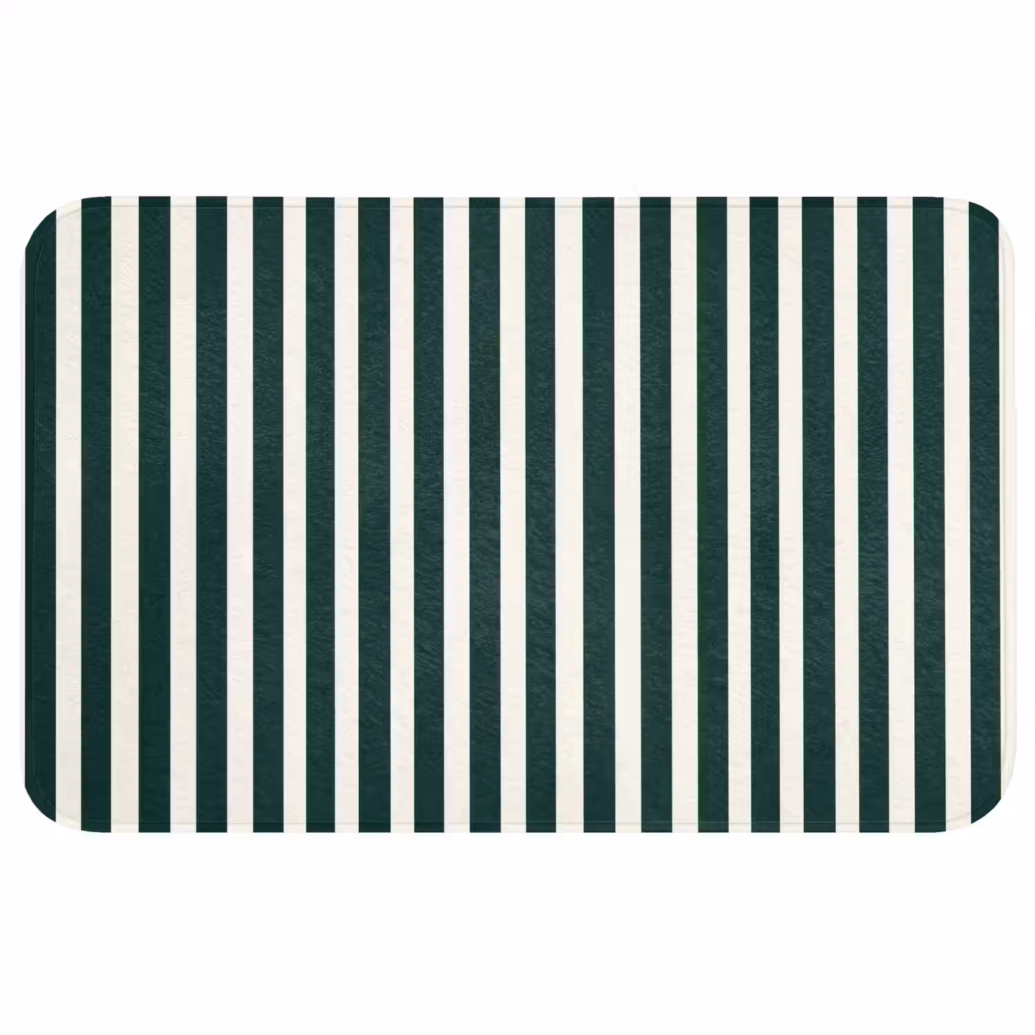 Strepen - Klassiek - Groen Badmat middel 997 -3d