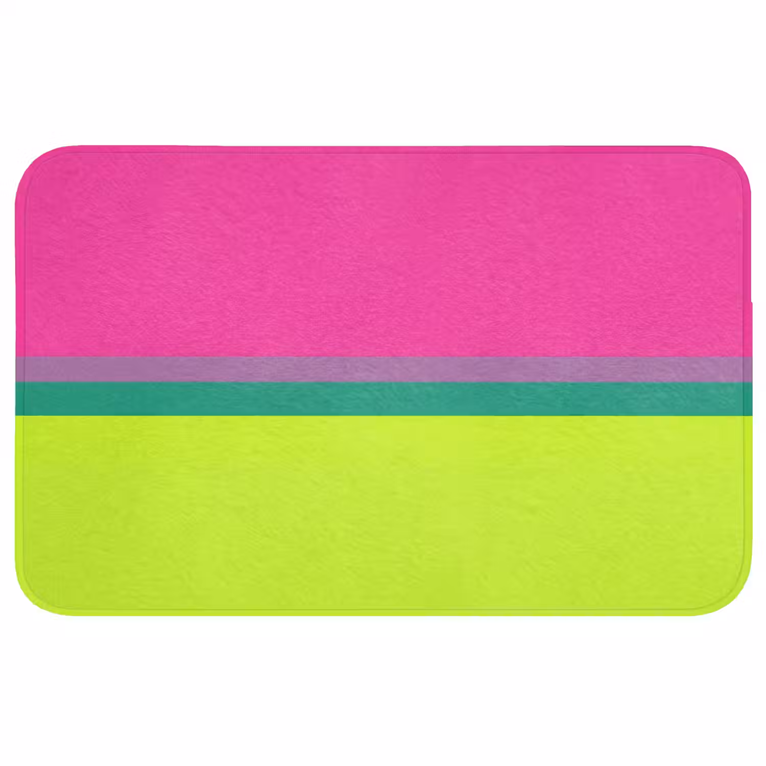Strepen - Modern - Kleurrijk Badmat middel -3d