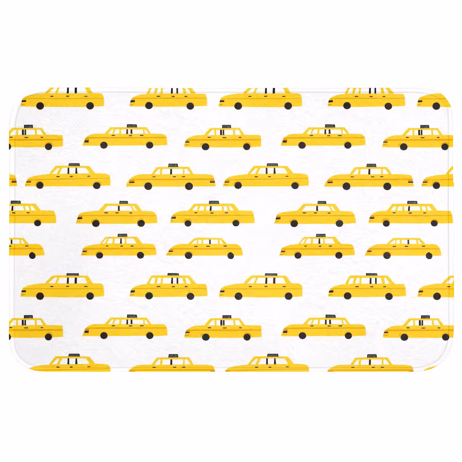 Taxi - Iconisch - Geel Badmat middel 997 -3d