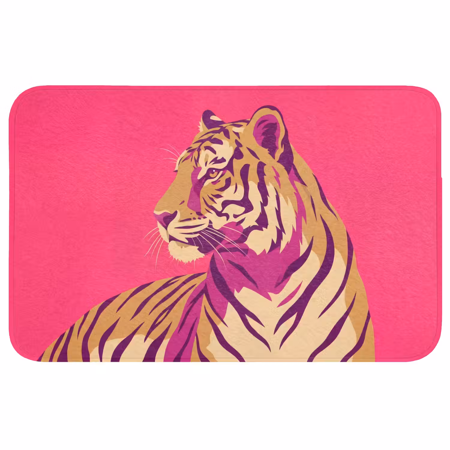 Tijger - Modern - Neon Badmat middel -3d