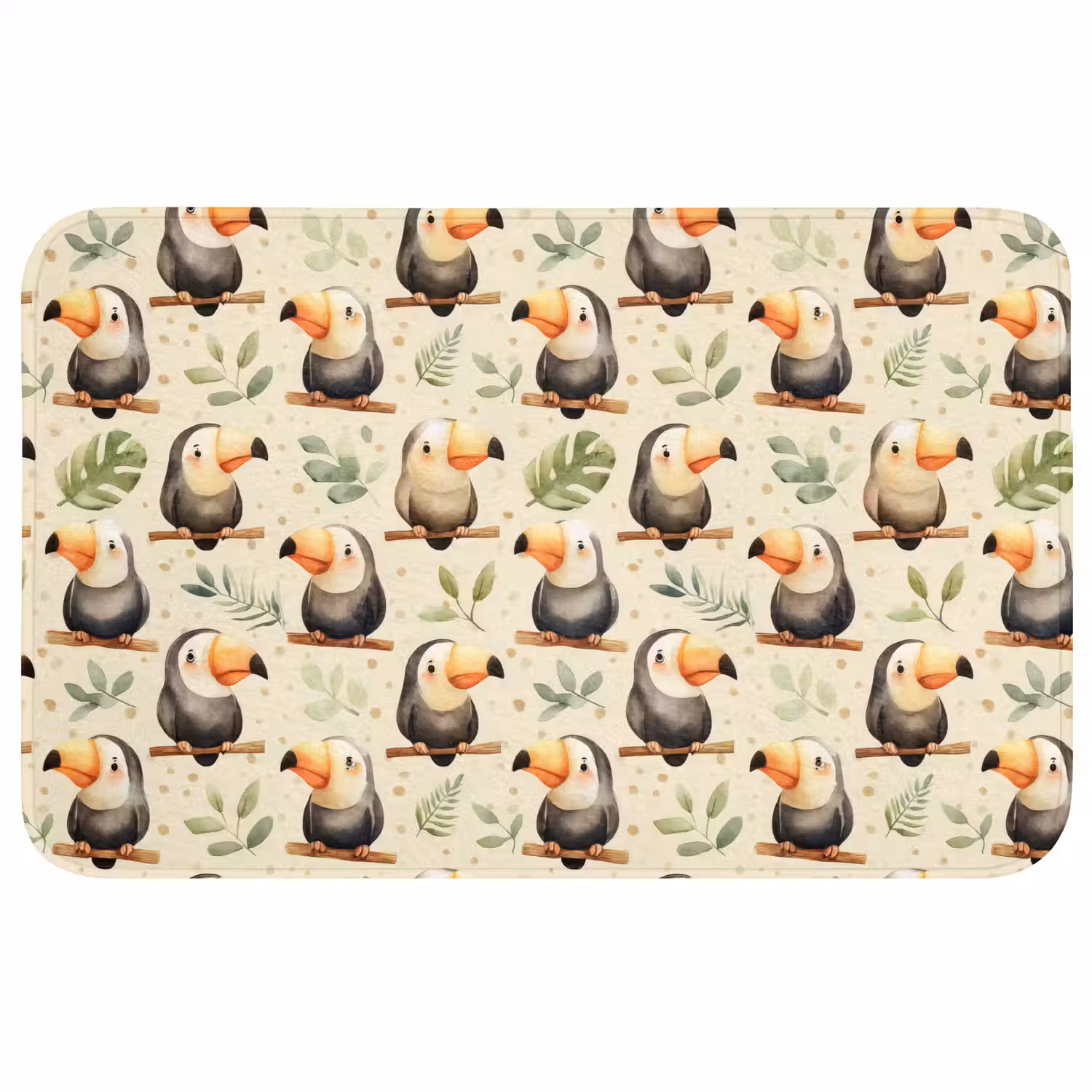 Toekans - Exotisch - Kleurrijk Badmat middel 997 -3d