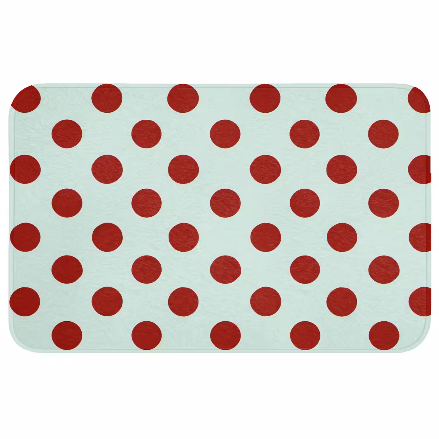 Polka - Dots - Rood Badmat middel 997 -3d