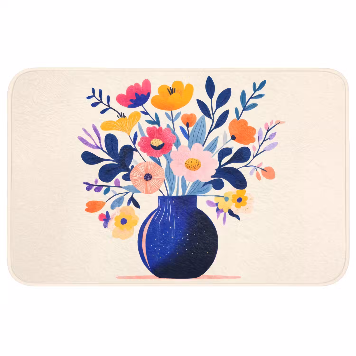 Vaas - Bloemen - Boeket Badmat middel -3d