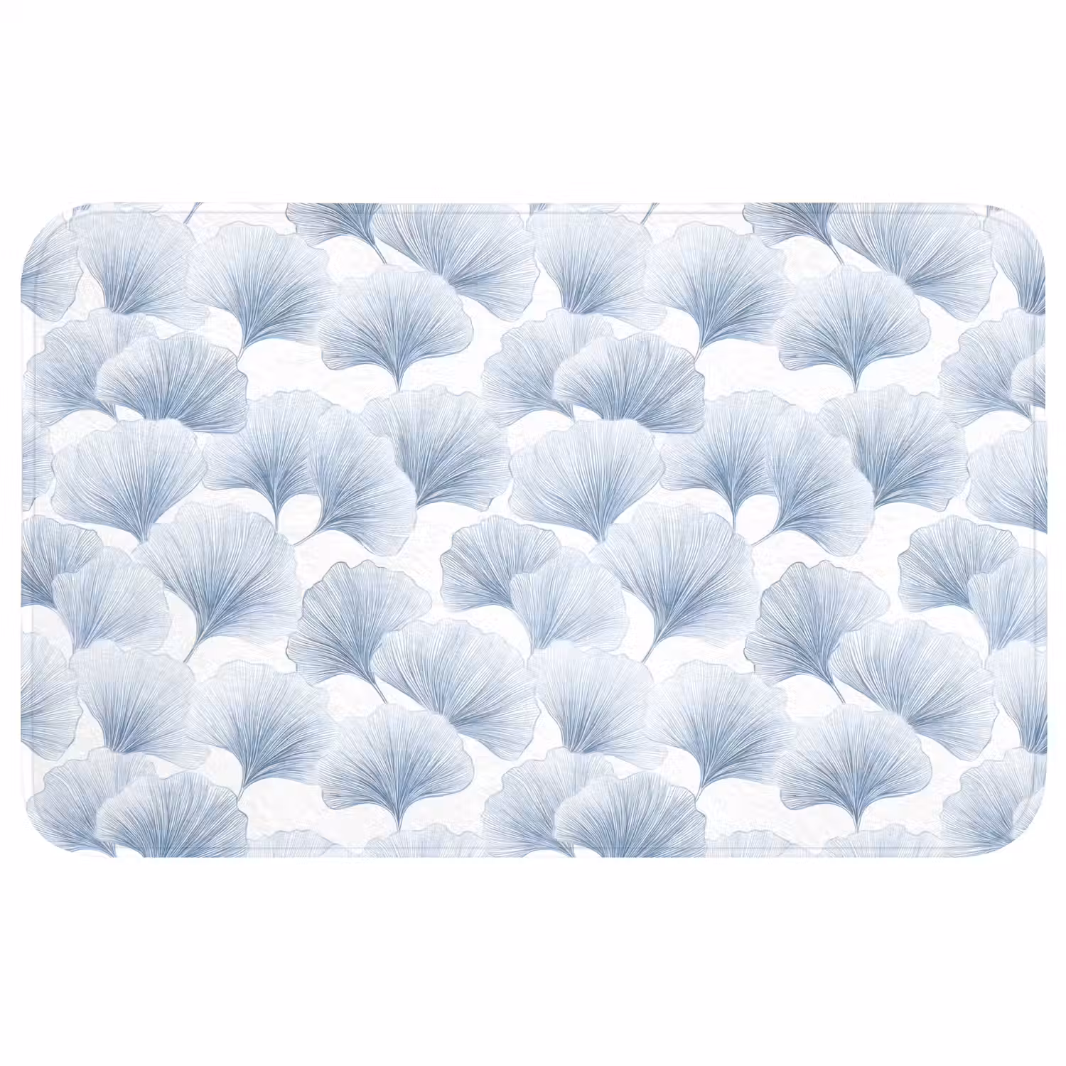 Waaier - Modern - Blauw Badmat middel 997 -3d