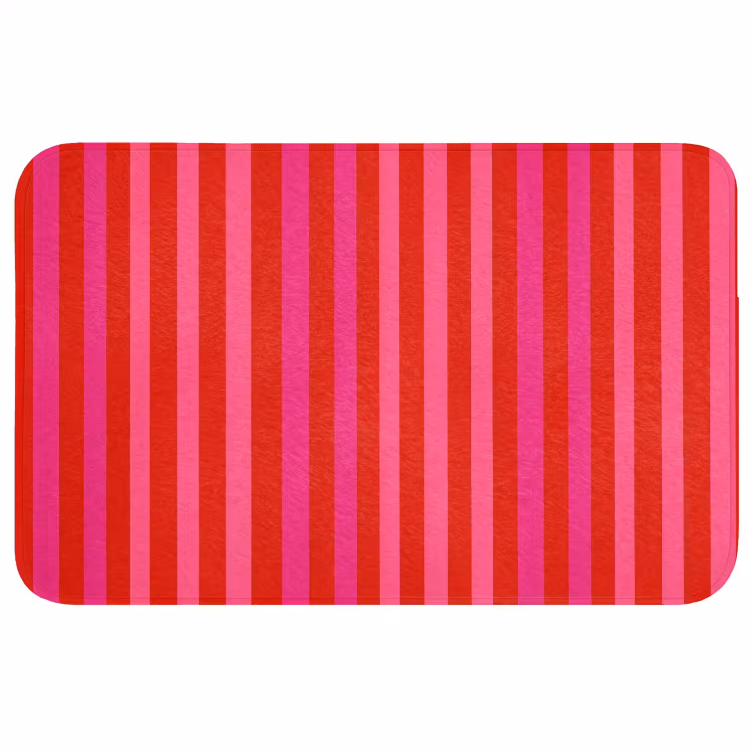 Verticaal - Strepen - Roze Badmat middel 997 -3d