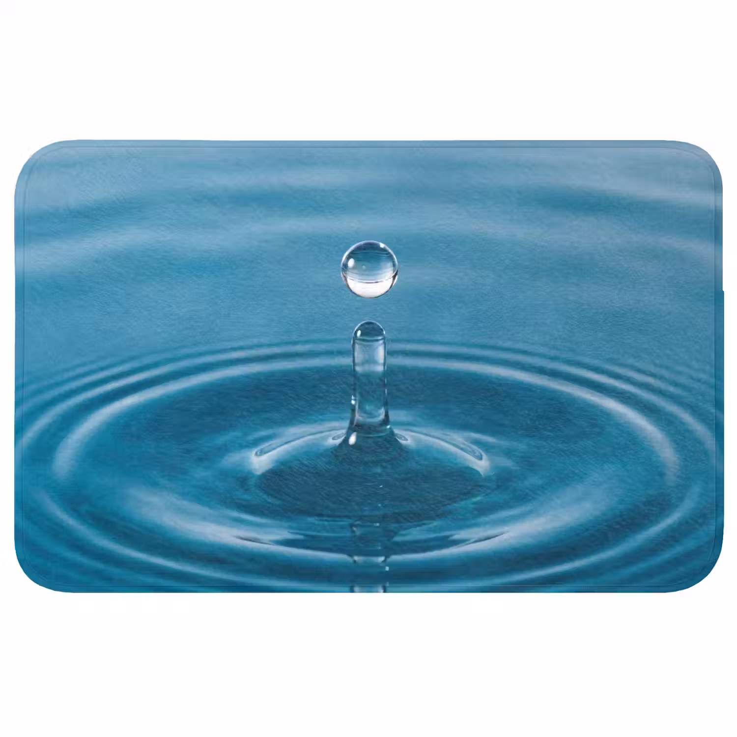 Waterdruppel - Water - Oppervlakte Badmat middel -3d