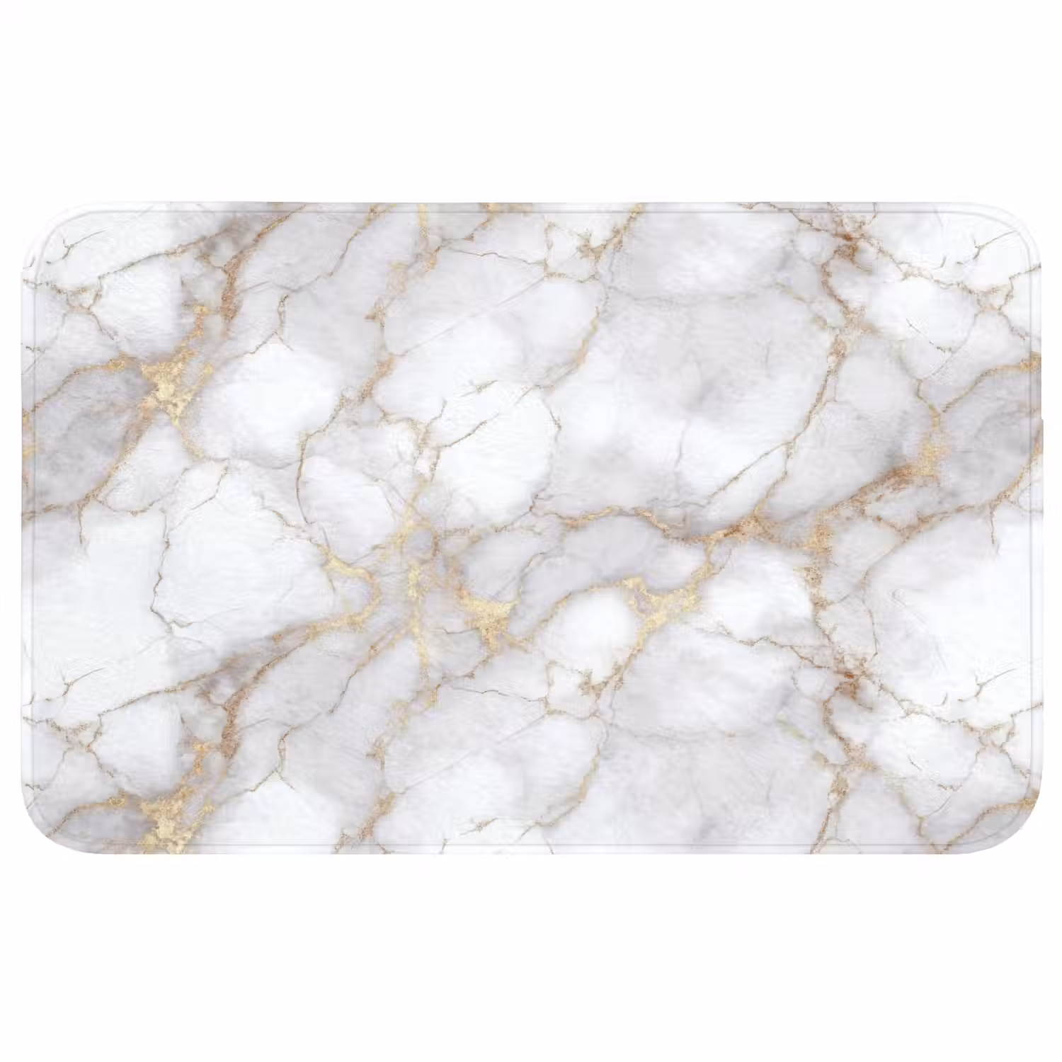 Wit - Goud - Marmer - Grijs Badmat middel 997 -3d
