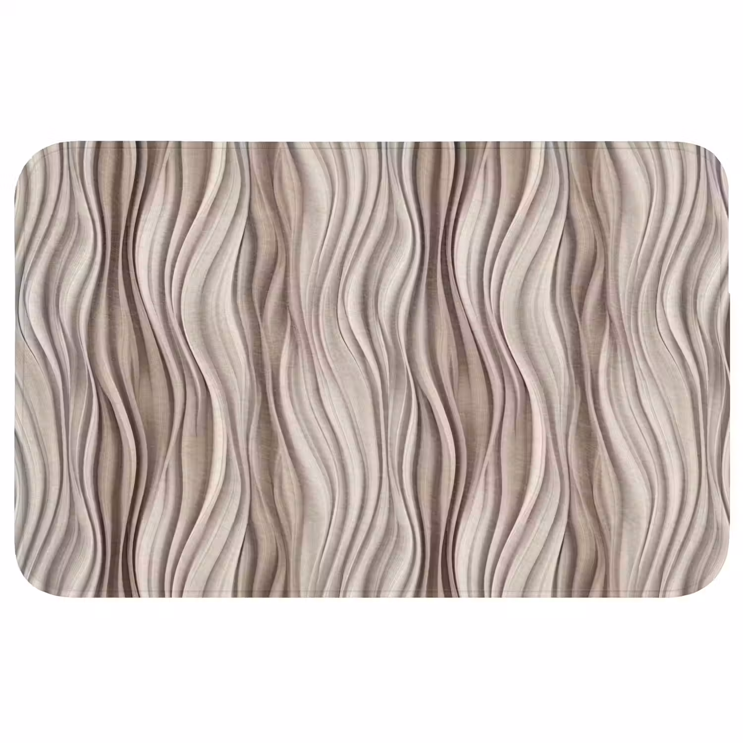 Golven - 3D - Crème Badmat middel 997 -3d