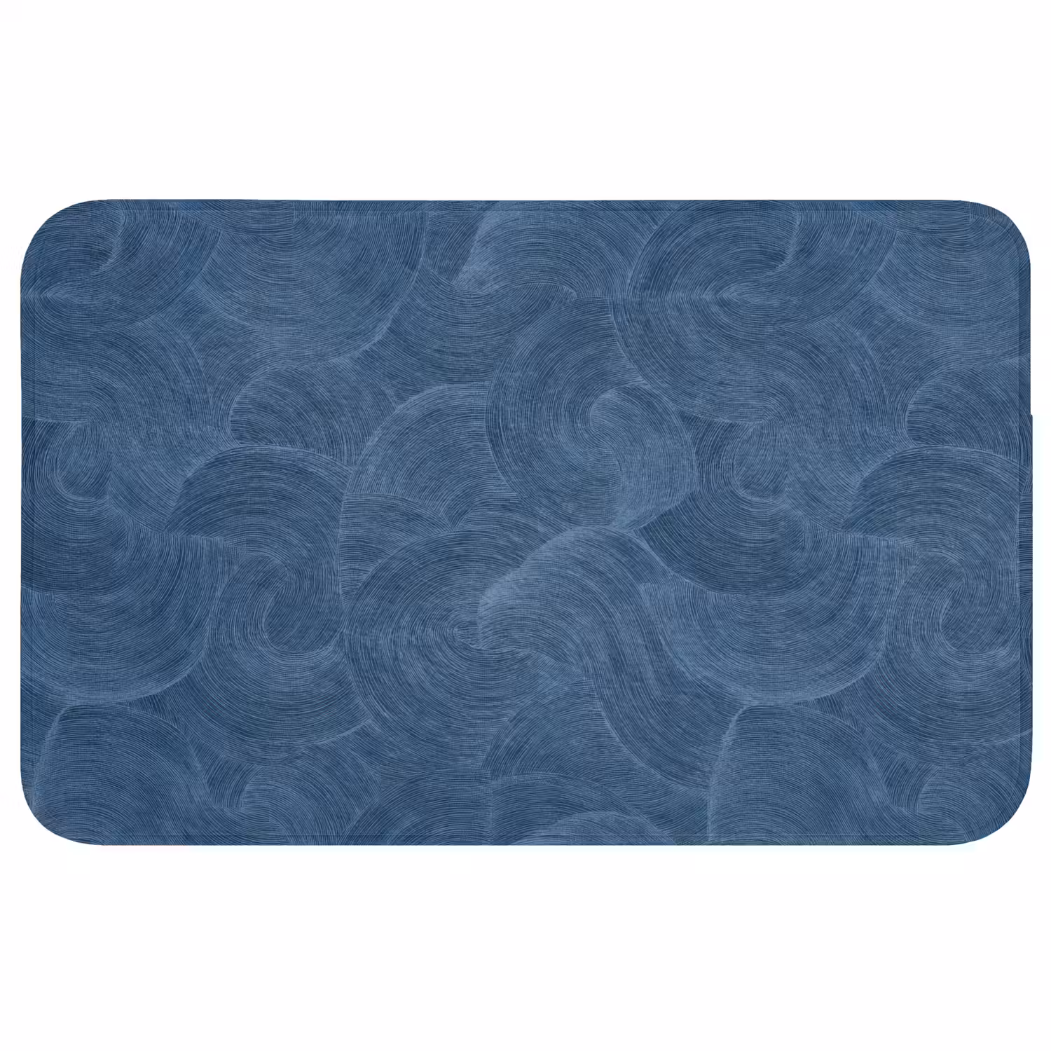 Golven - Textuur - Patroon - Blauw Badmat middel 997 -3d