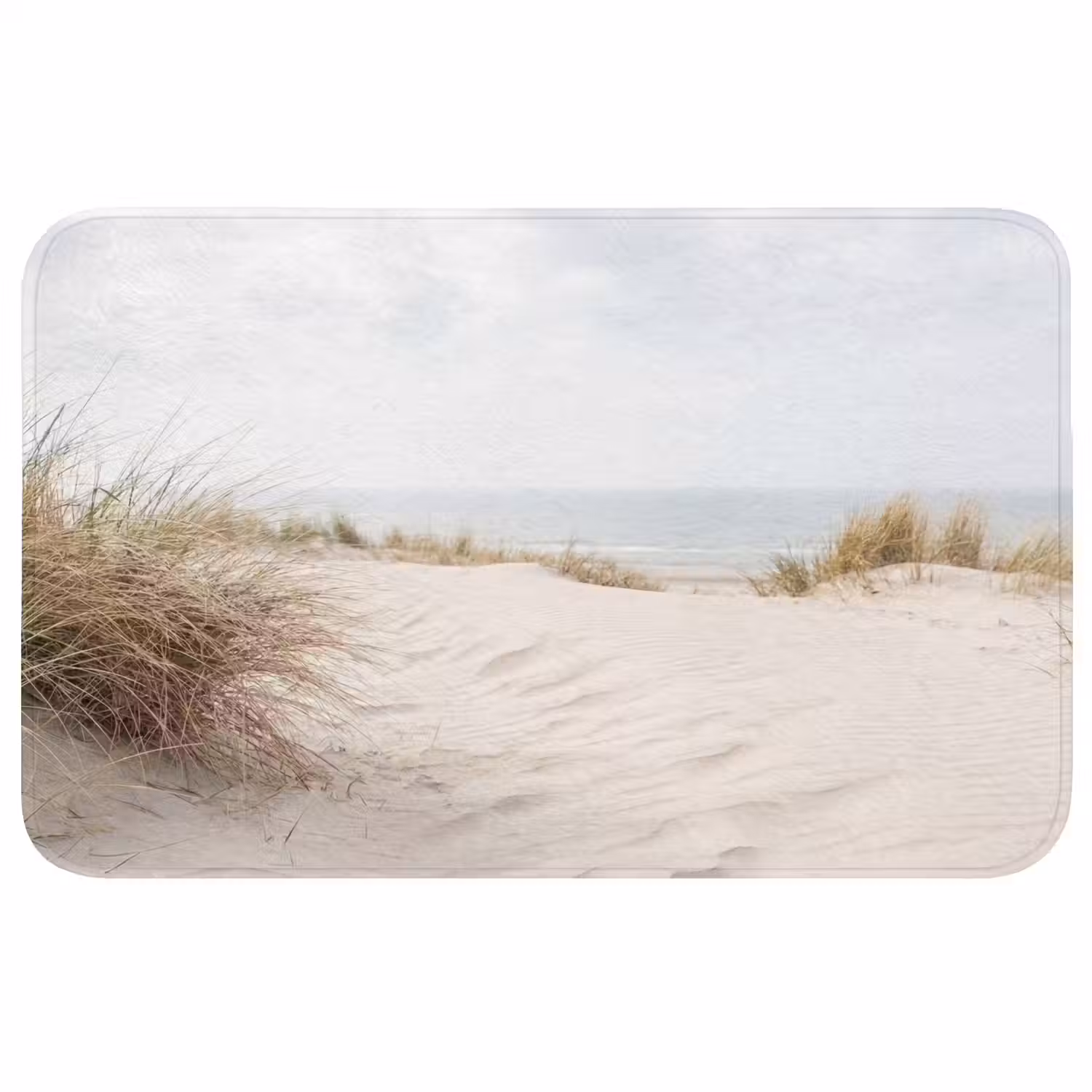 Wolken - Duinlandschap - Zand Badmat middel -3d