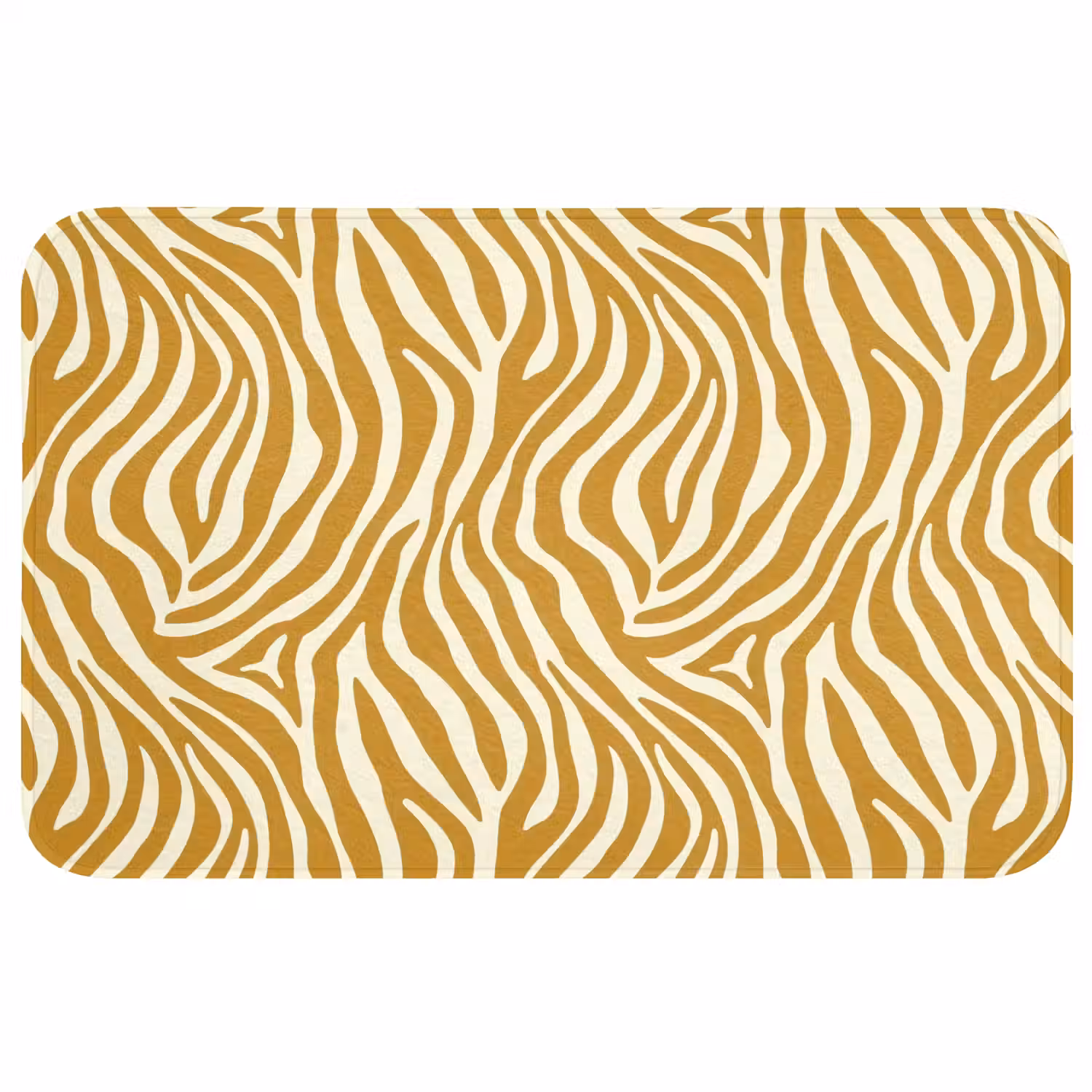 Zebra - Klassiek - Oker - Geel Badmat middel 997 -3d