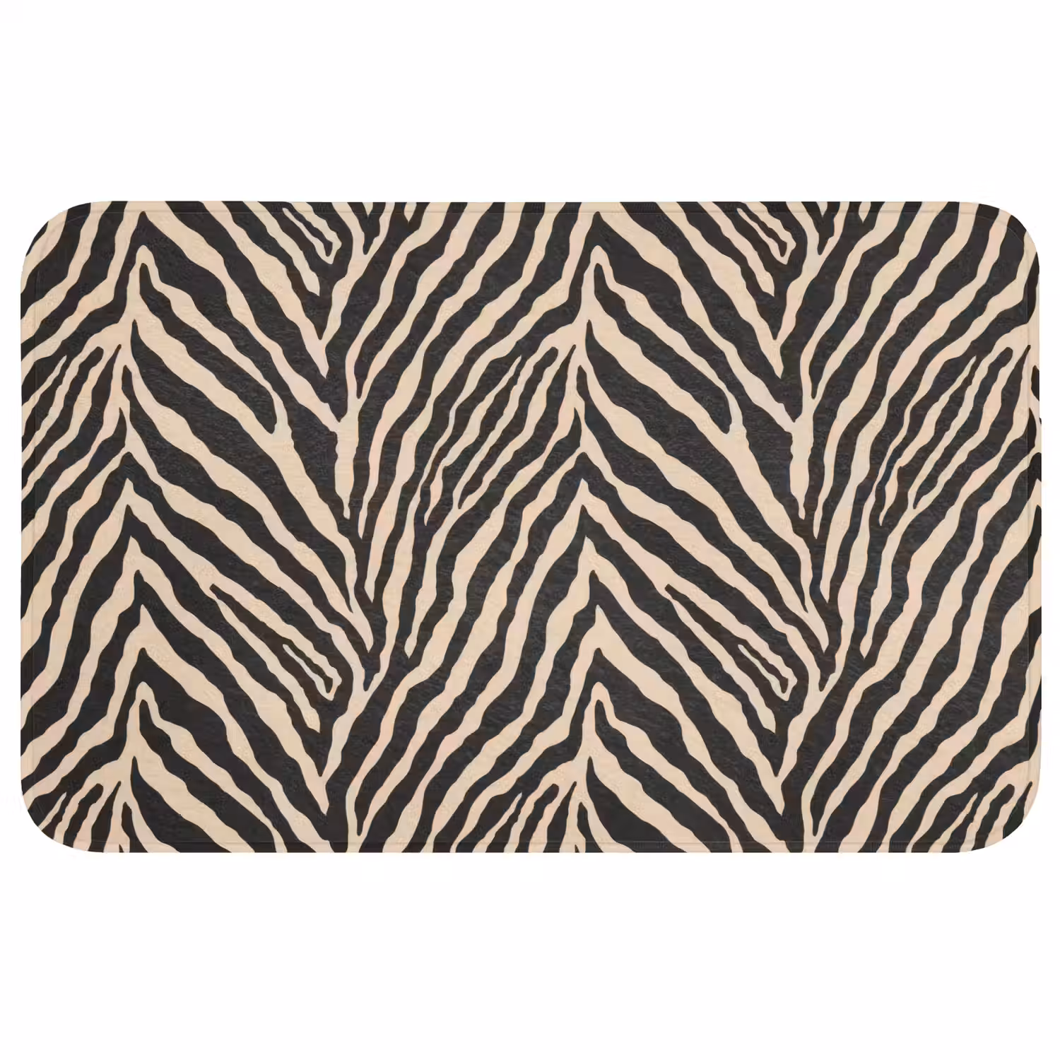 Zebra - Klassiek - Zwart Badmat middel 997 -3d